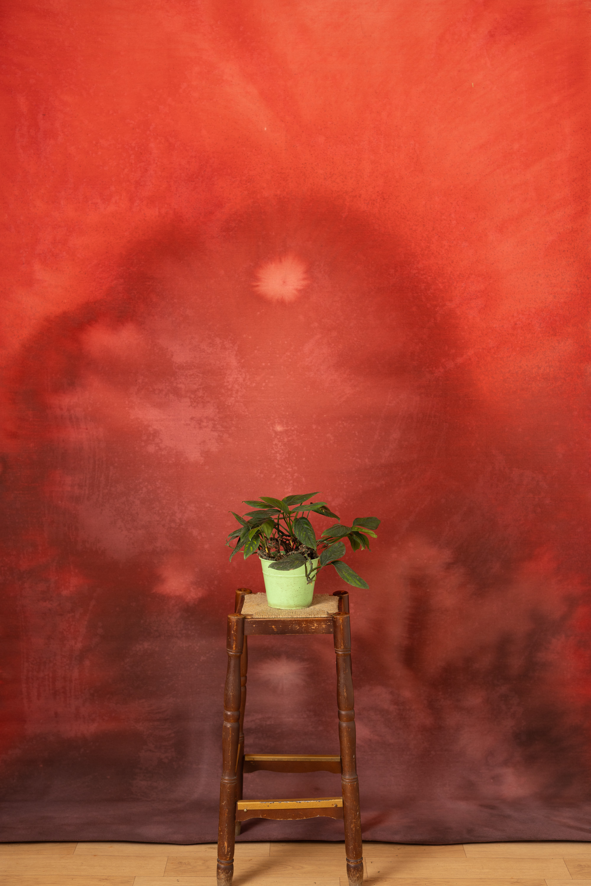 Roof Terracotta Painted Canvas Backdrop (RN#515) view 2