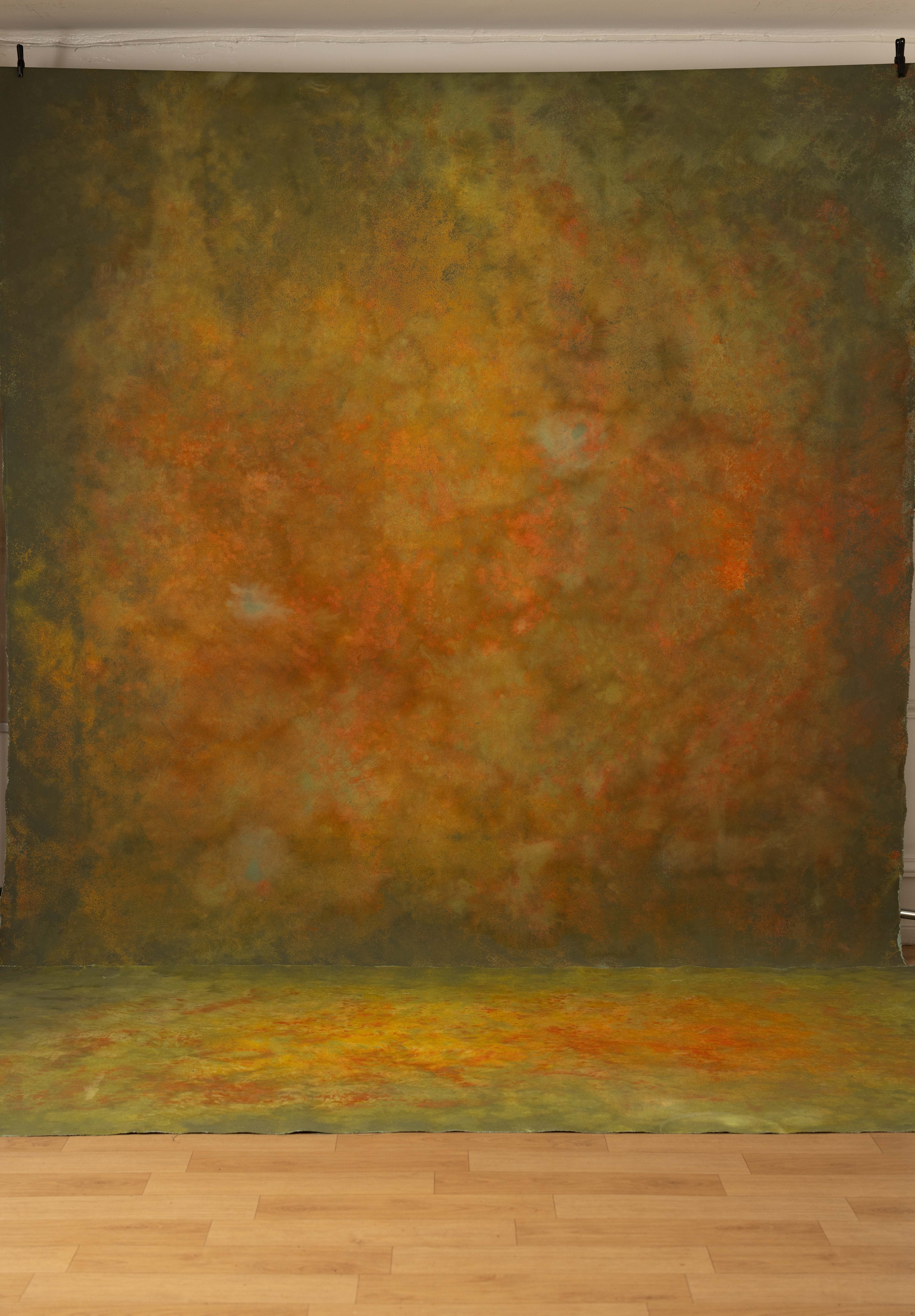 Eden Fire Painted Canvas Backdrop (SL#489) view 4