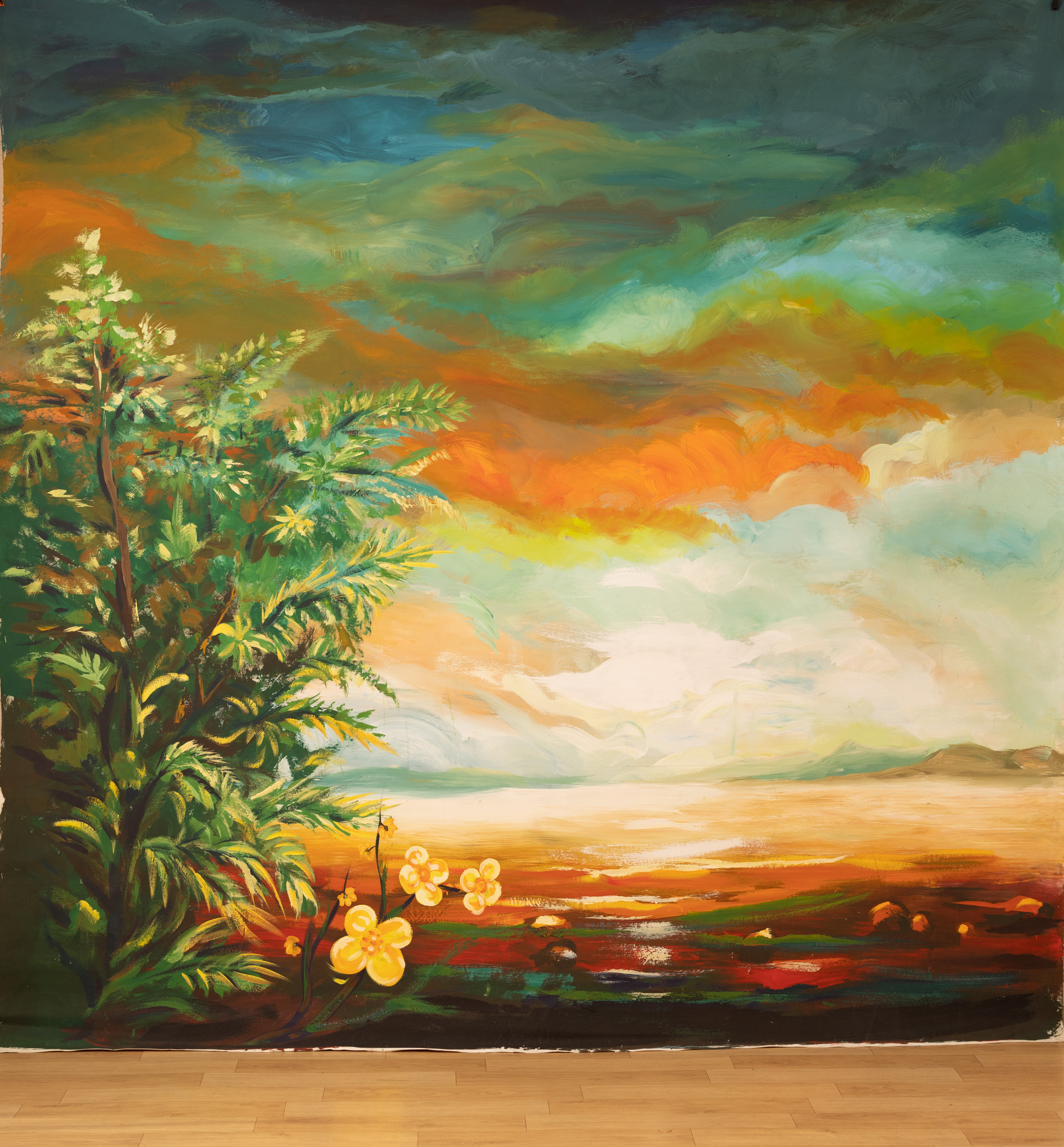 Hazel Painted Canvas Backdrop (RN#262) view 3
