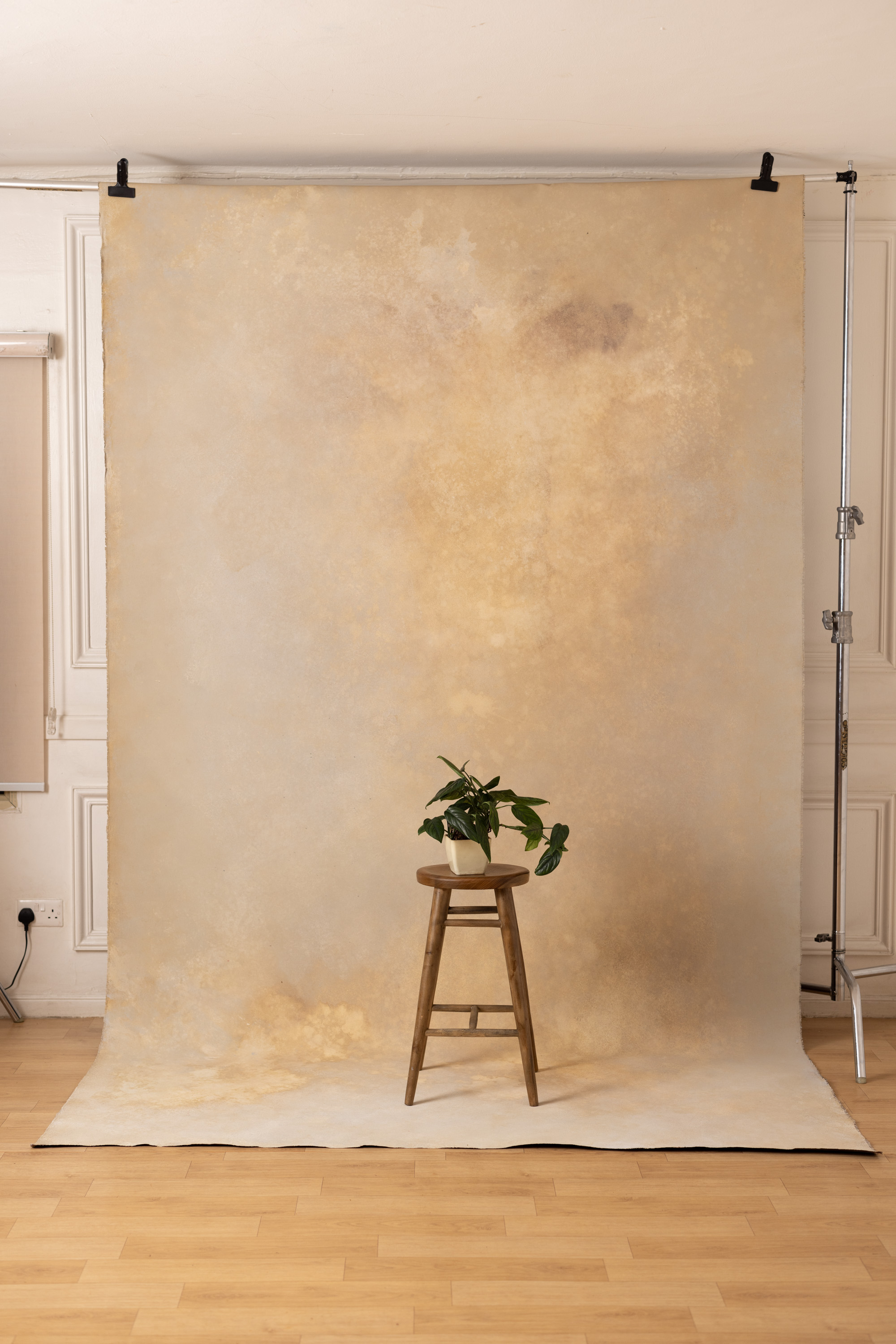 Cashmere Coffee Painted Canvas Backdrop (RN#461) view 2