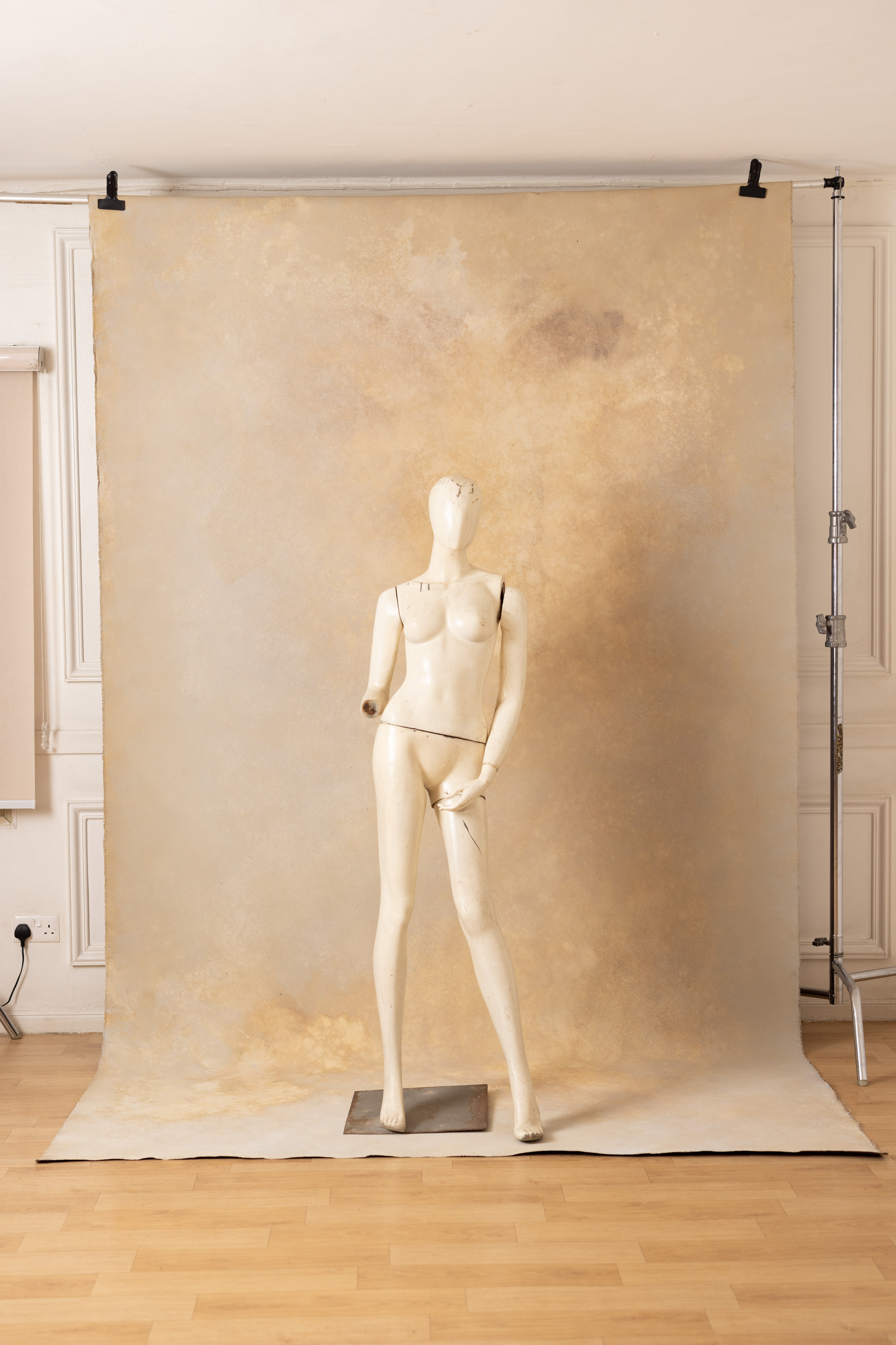 Cashmere Coffee Painted Canvas Backdrop (RN#461) view 4