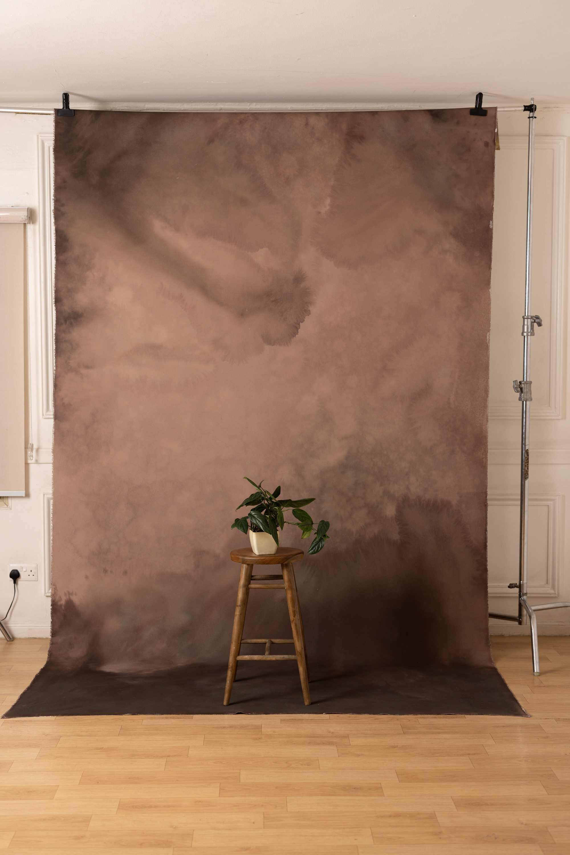 Cashmere Coffee Painted Canvas Backdrop (RN#461) view 6