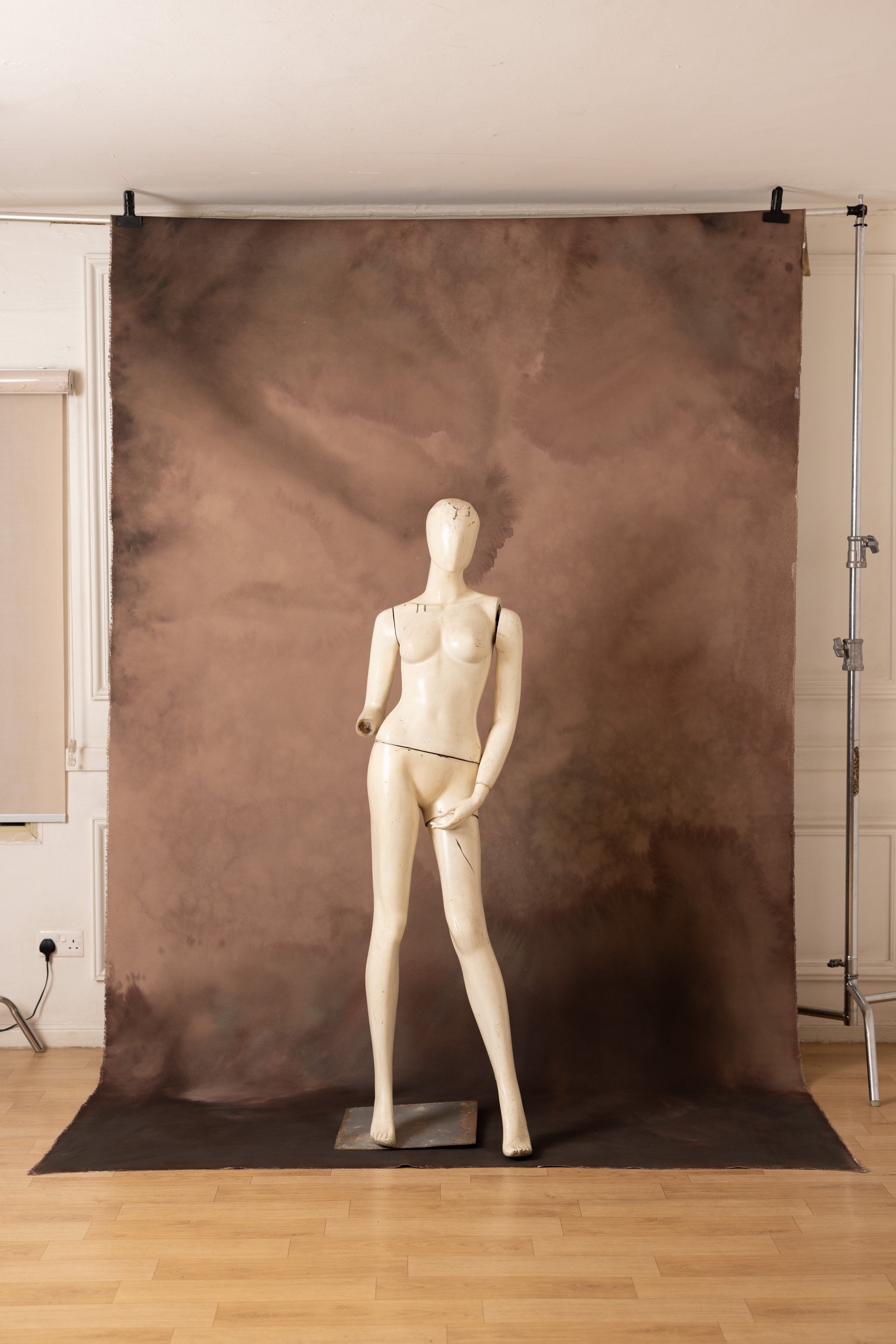Cashmere Coffee Painted Canvas Backdrop (RN#461) view 8