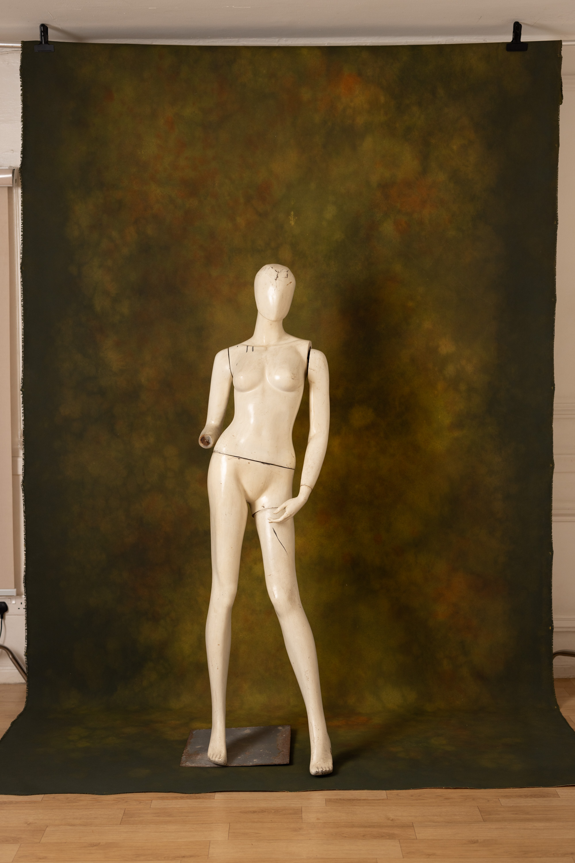 Thatch Green Painted Canvas Backdrop (RN#457) view 5