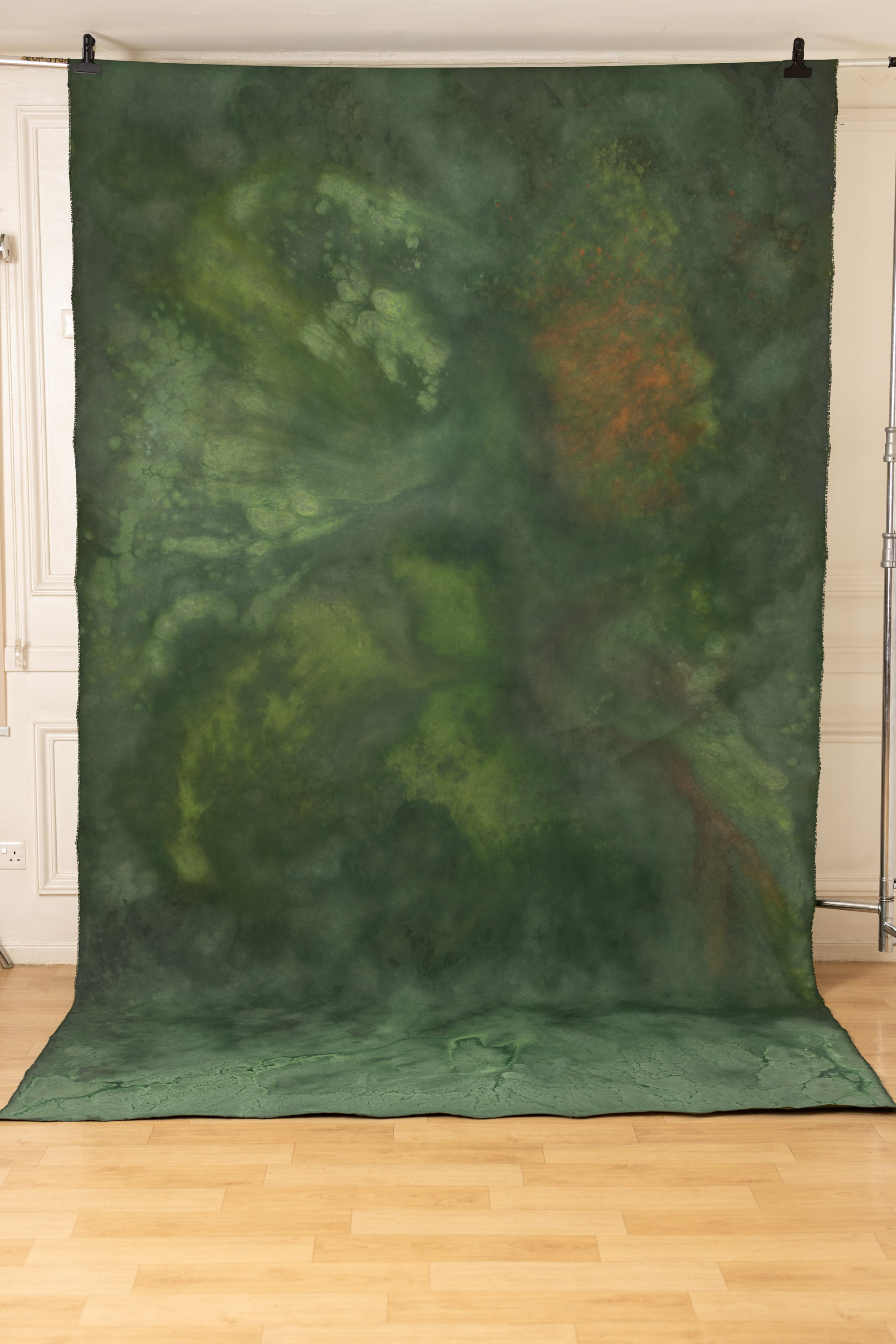 Lunar Green Painted Canvas Backdrop (RN#445) view 3