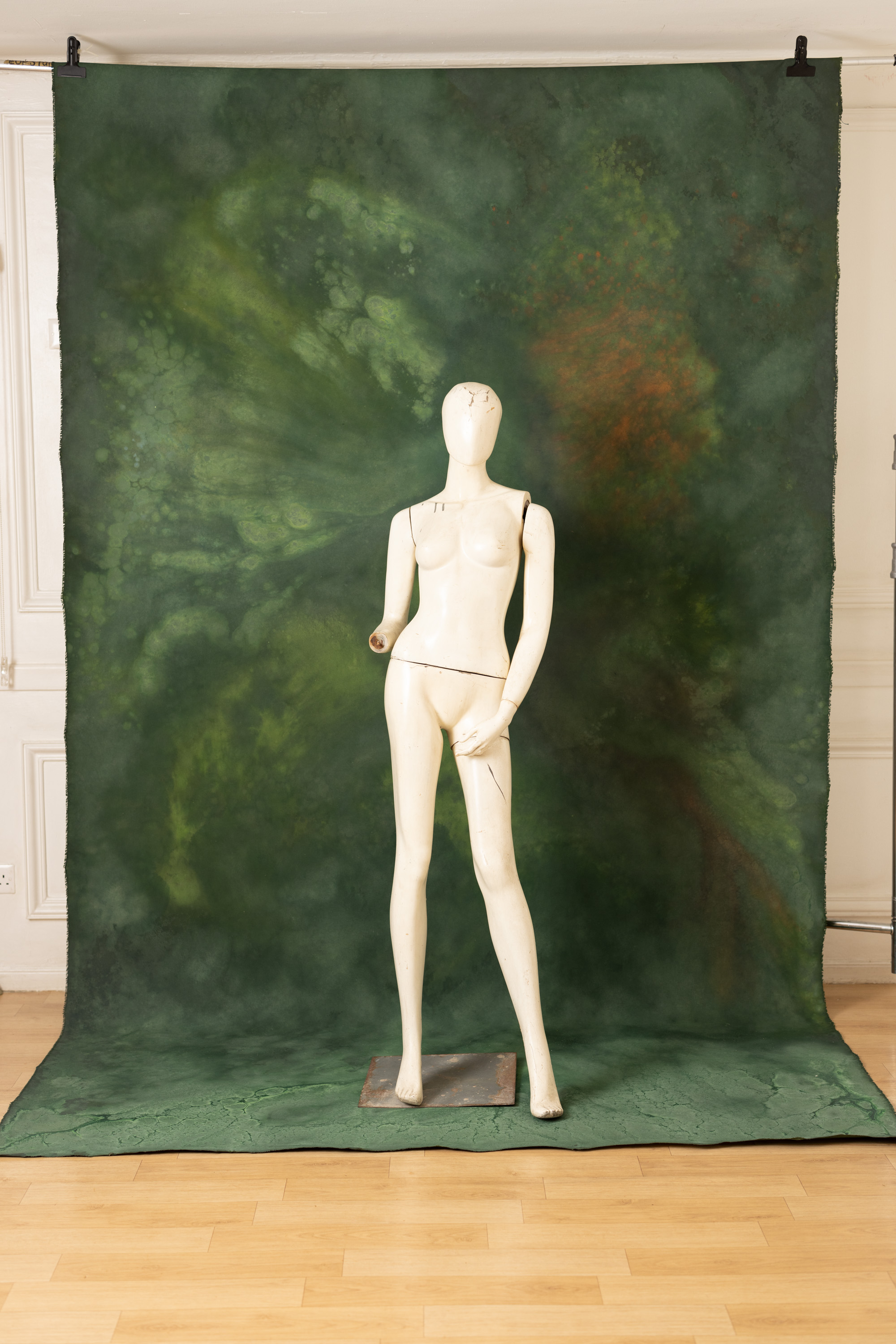 Lunar Green Painted Canvas Backdrop (RN#445) view 5