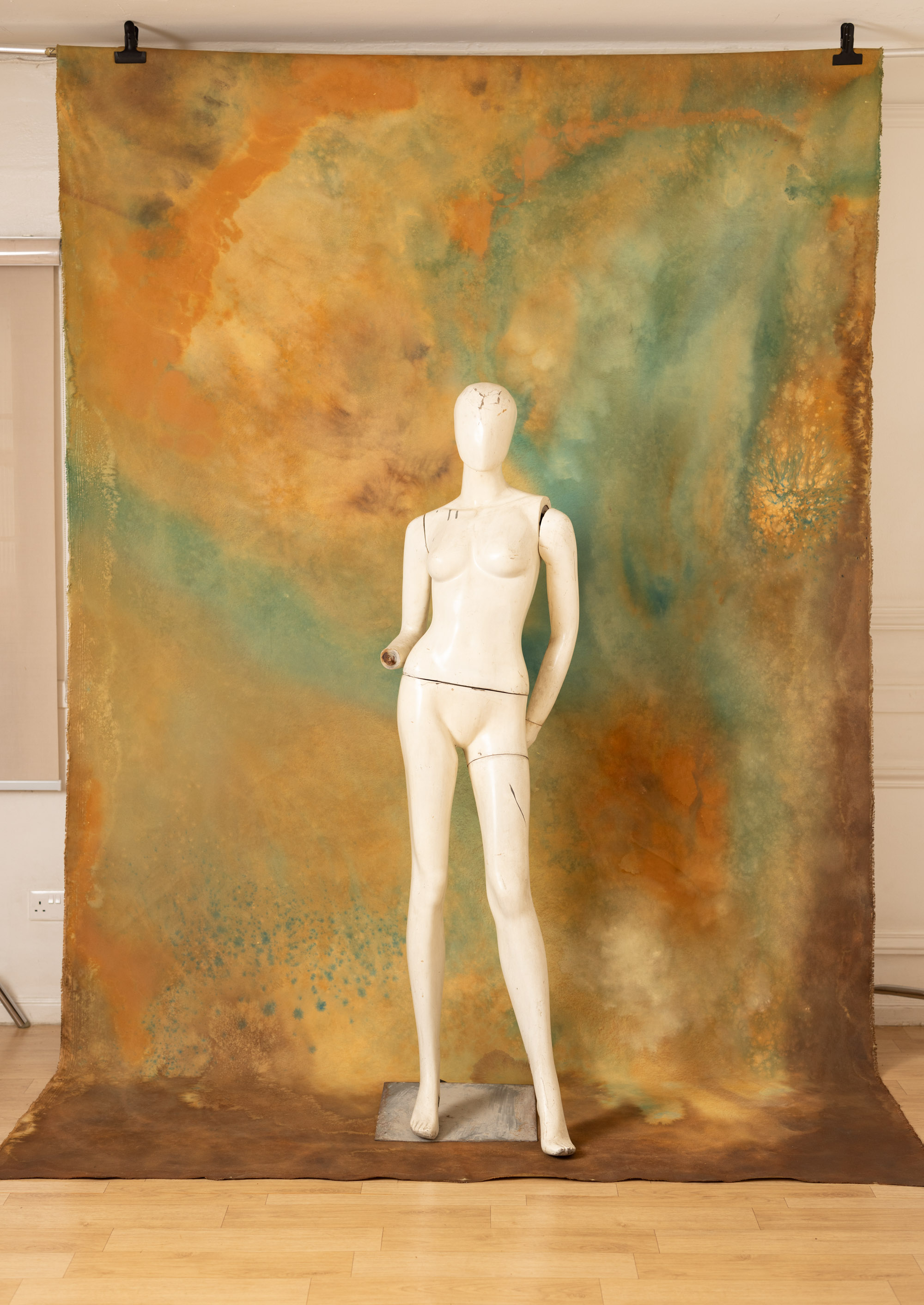 Limed Oak Painted Canvas Backdrop(RN441) view 5