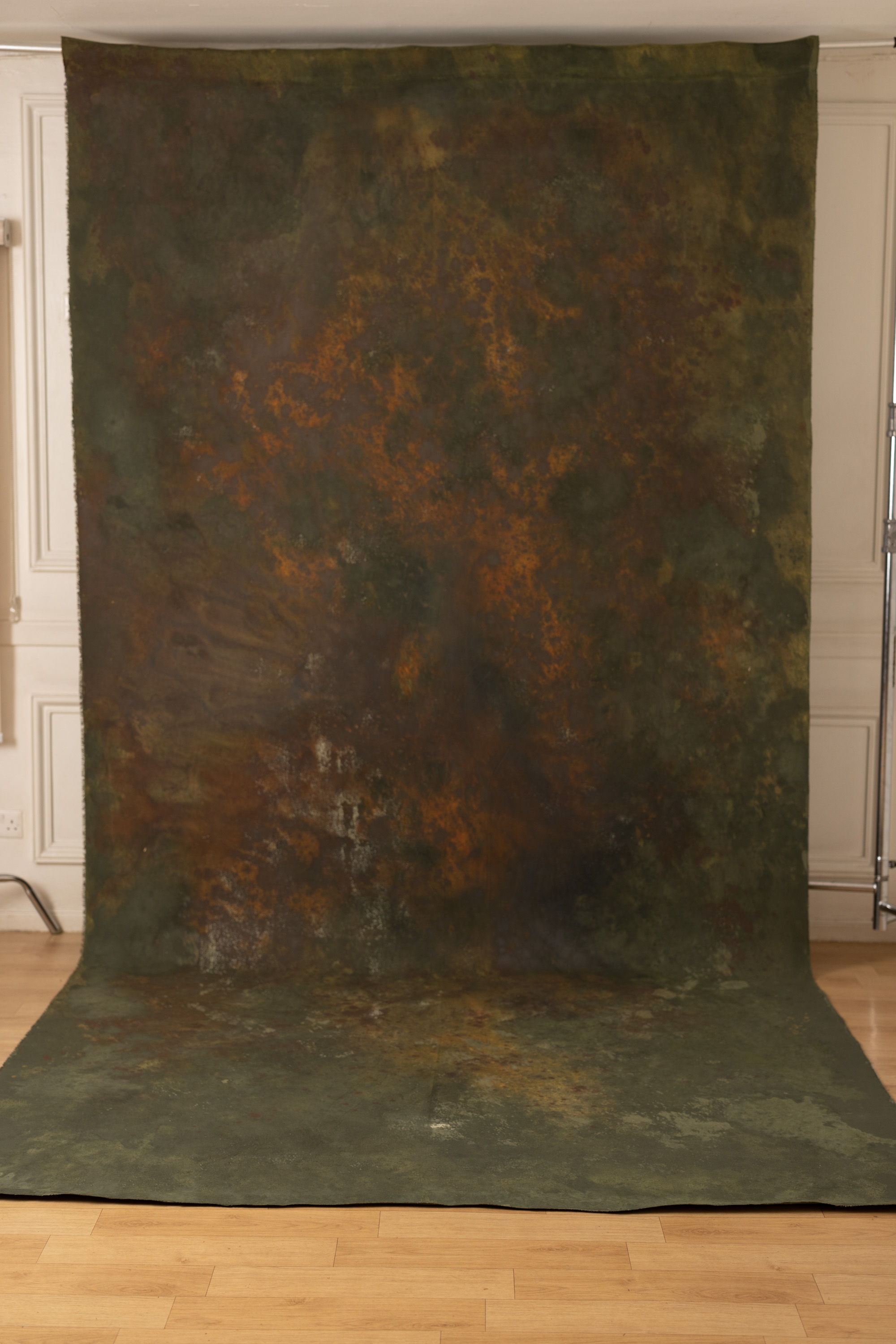 Burning Bush and Flax Painted Canvas Backdrop (SL#407) view 3
