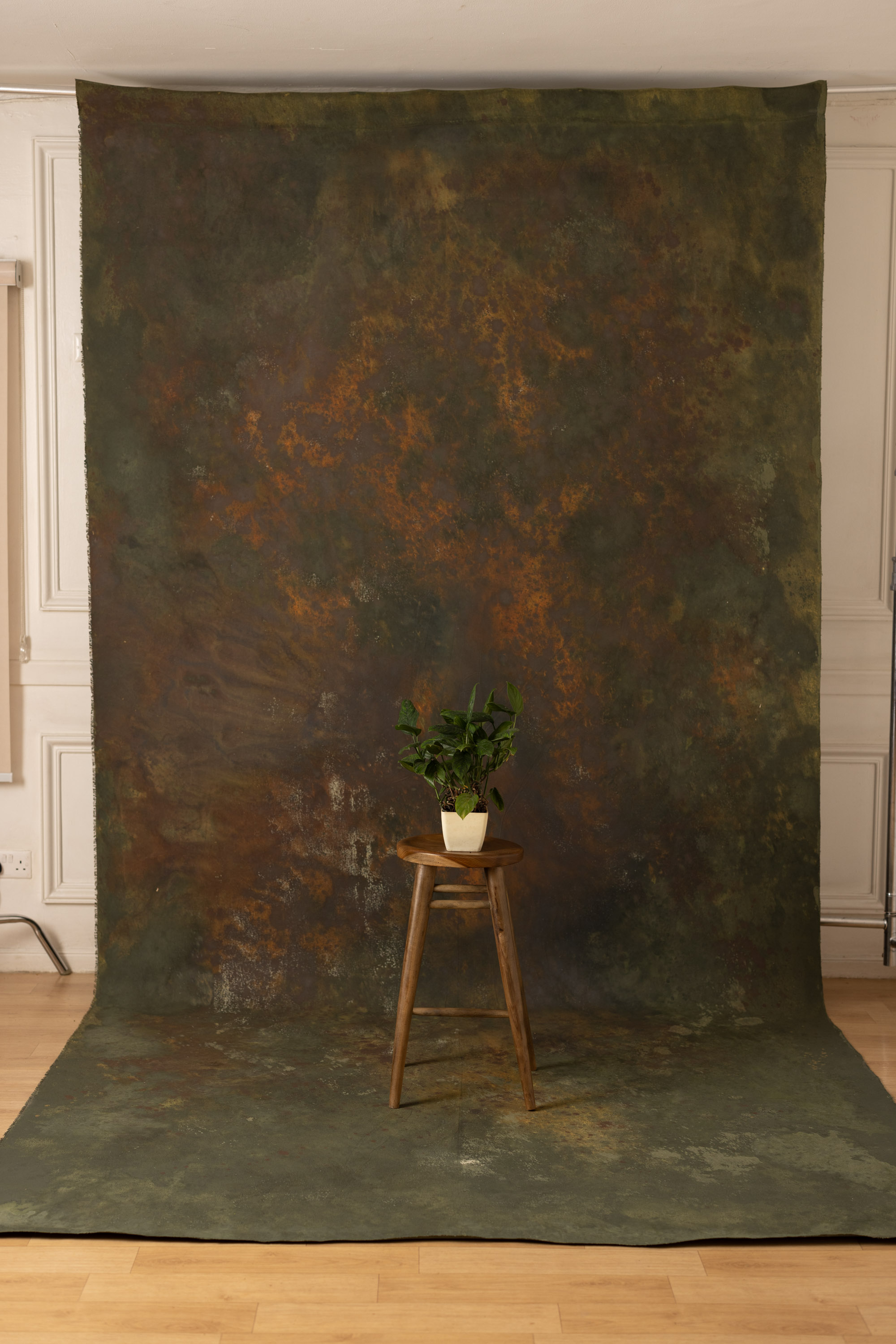 Burning Bush and Flax Painted Canvas Backdrop (SL#407) view 5
