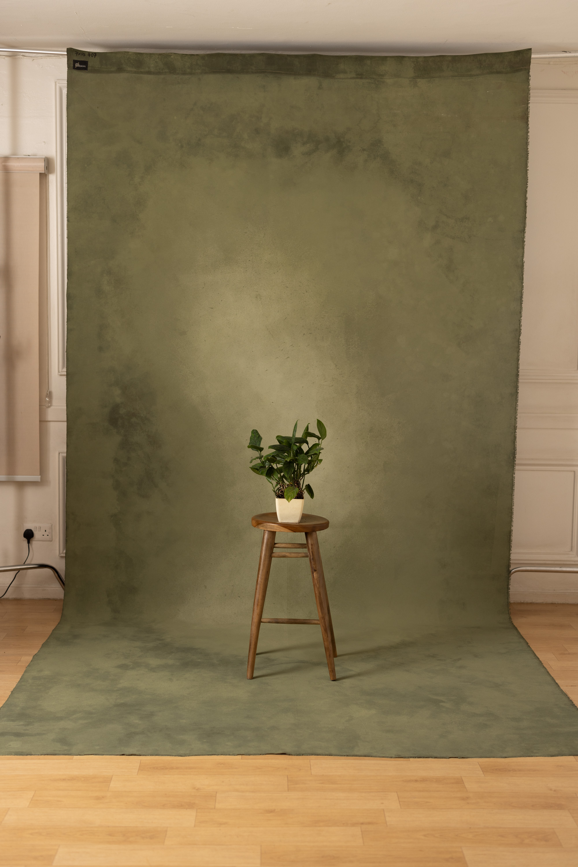 Burning Bush and Flax Painted Canvas Backdrop (SL#407) view 6
