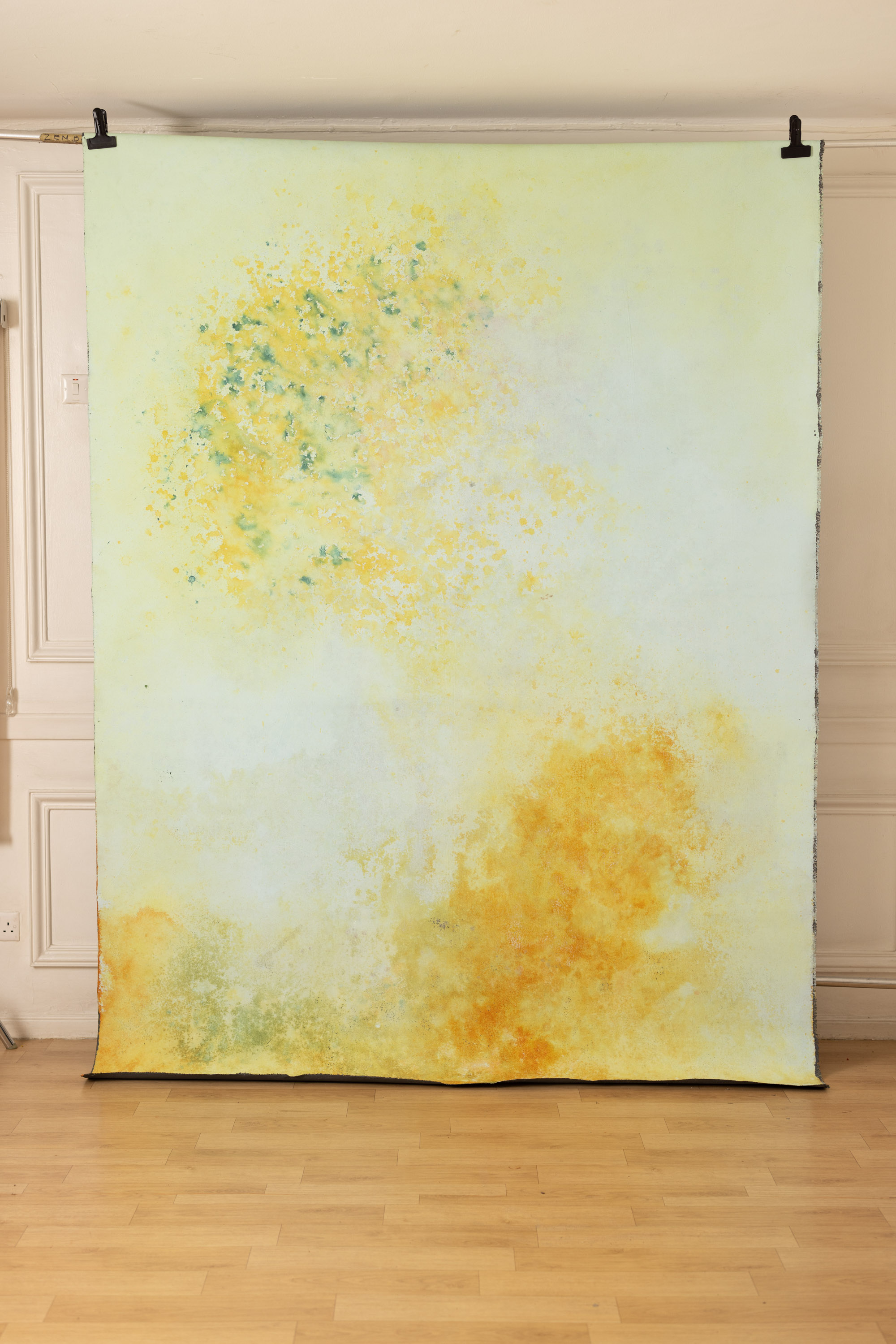 Wheatfield and Cloudy Painted Canvas Backdrop (RN#409) view 3