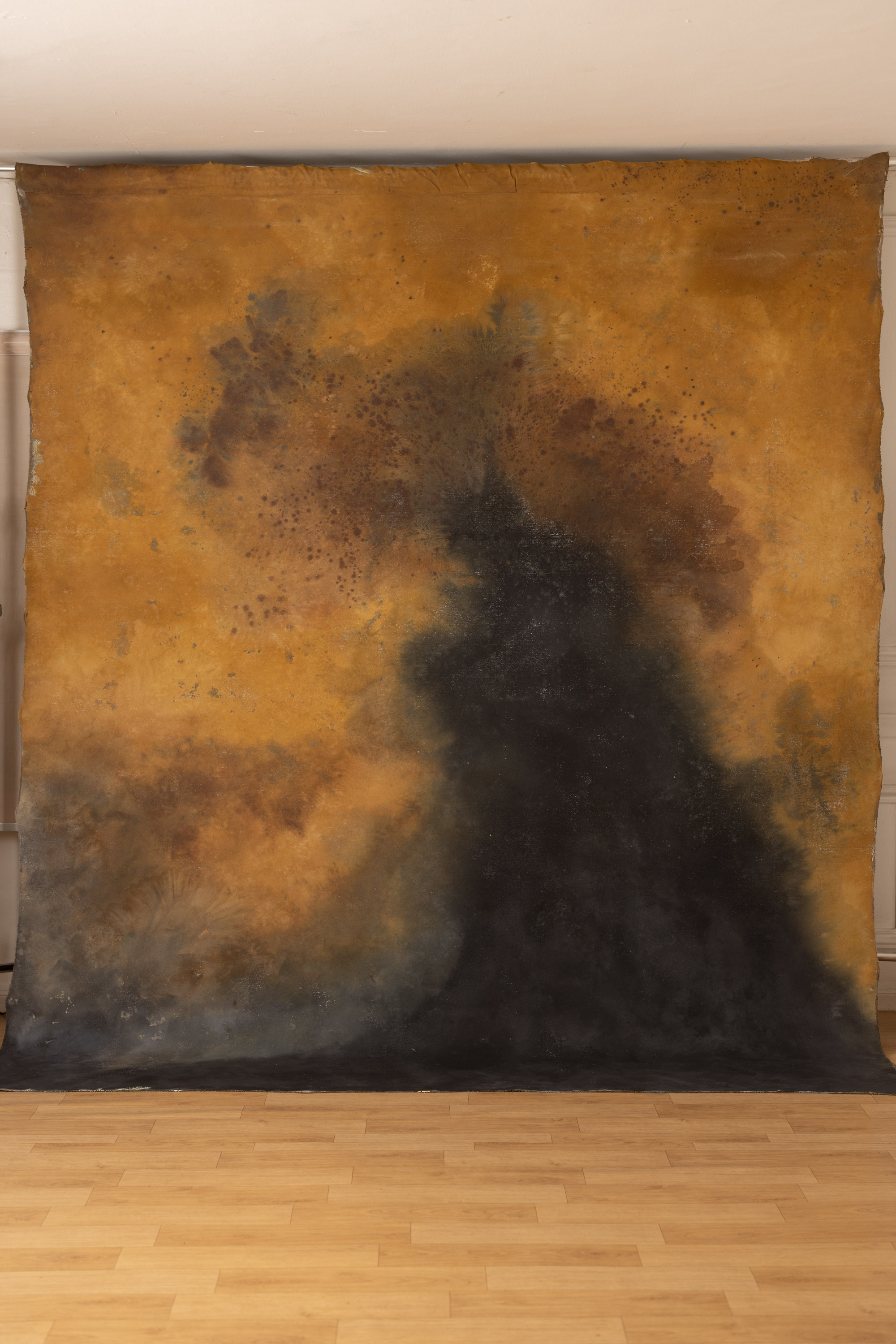 Pickled and Iroko Painted Canvas Backdrop (RN#418) view 4