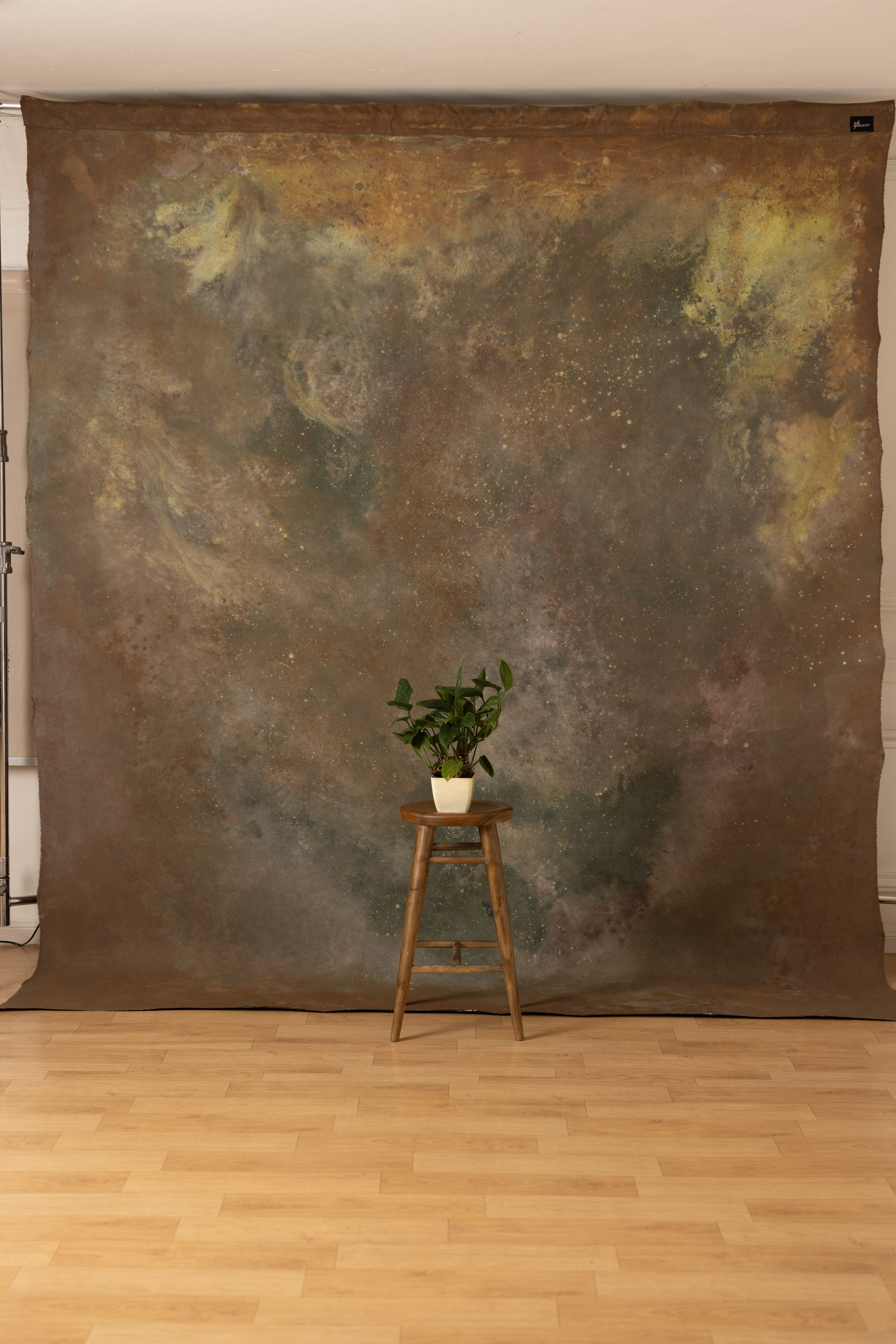 Pickled and Iroko Painted Canvas Backdrop (RN#418) view 5