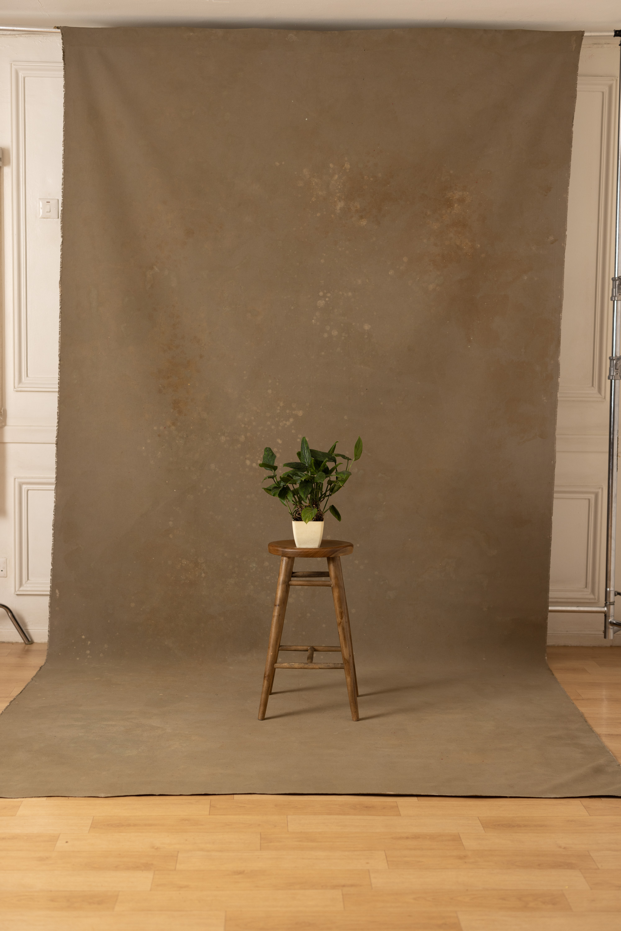 Dark Taupe Painted Canvas Backdrop (RN#426) view 3