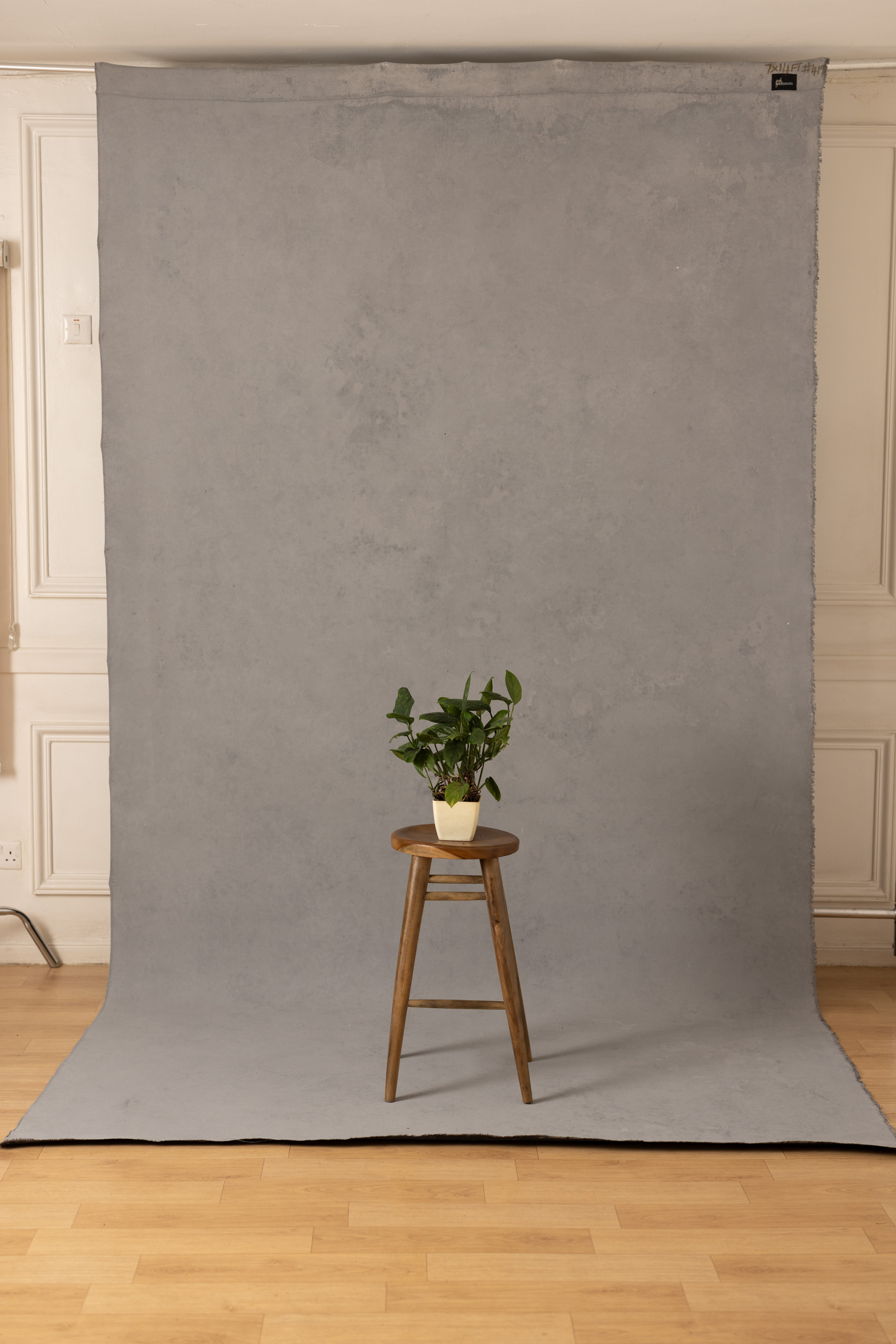 Warm Grey and Eclipse Painted Canvas Backdrop (RN#419) view 5