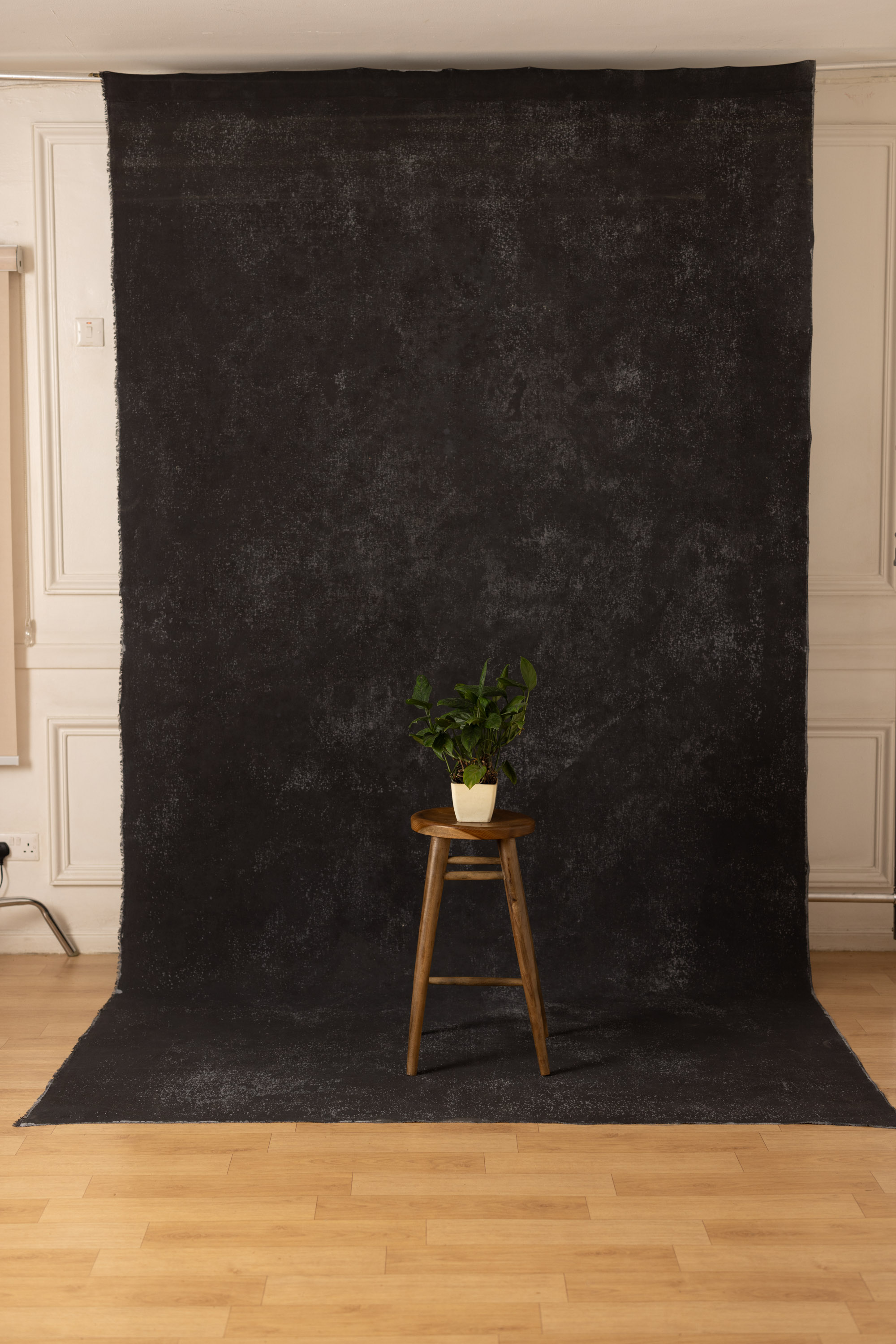 Warm Grey and Eclipse Painted Canvas Backdrop (RN#419) view 6