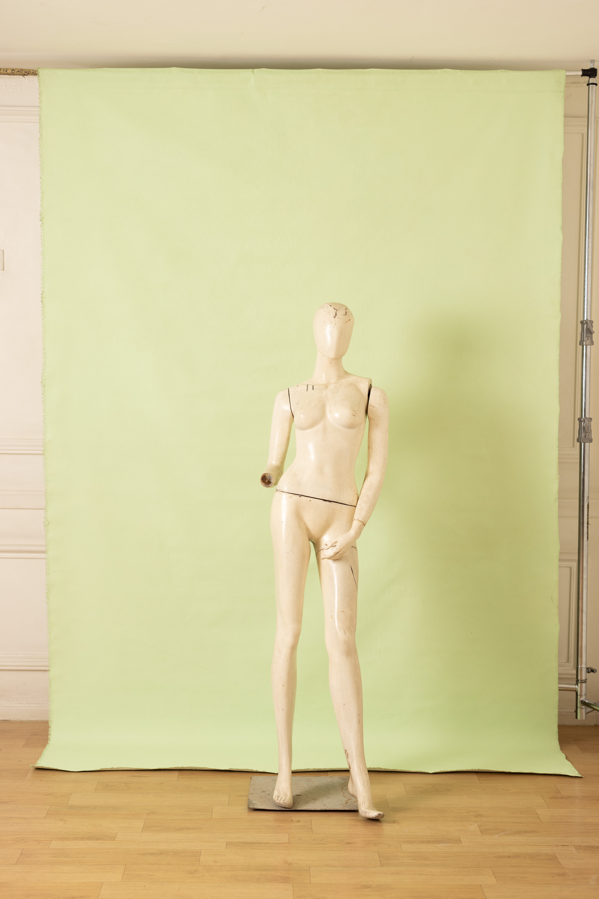 Green Mist Painted Canvas Backdrop (RN#423) view 4