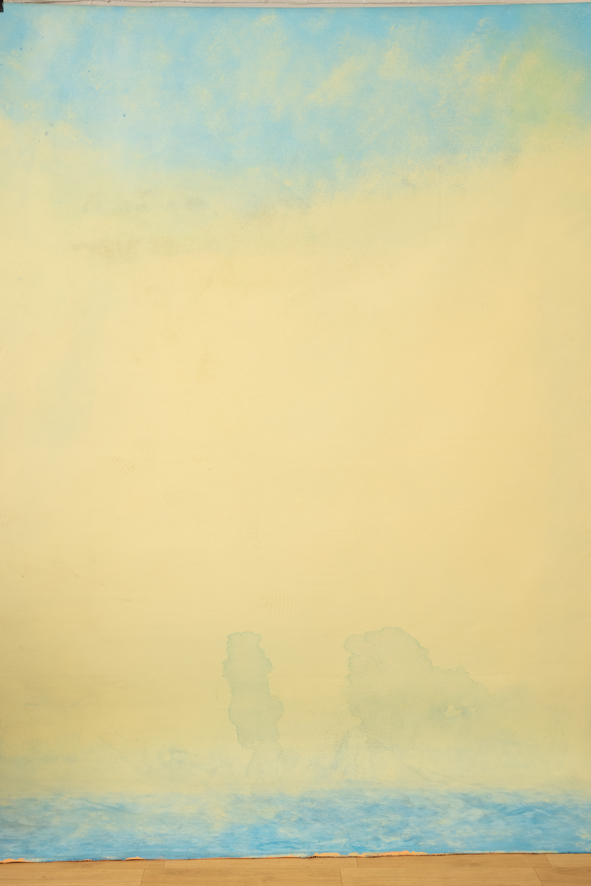 Orange Dreamscape Painted Canvas Backdrop (RN#392) view 4