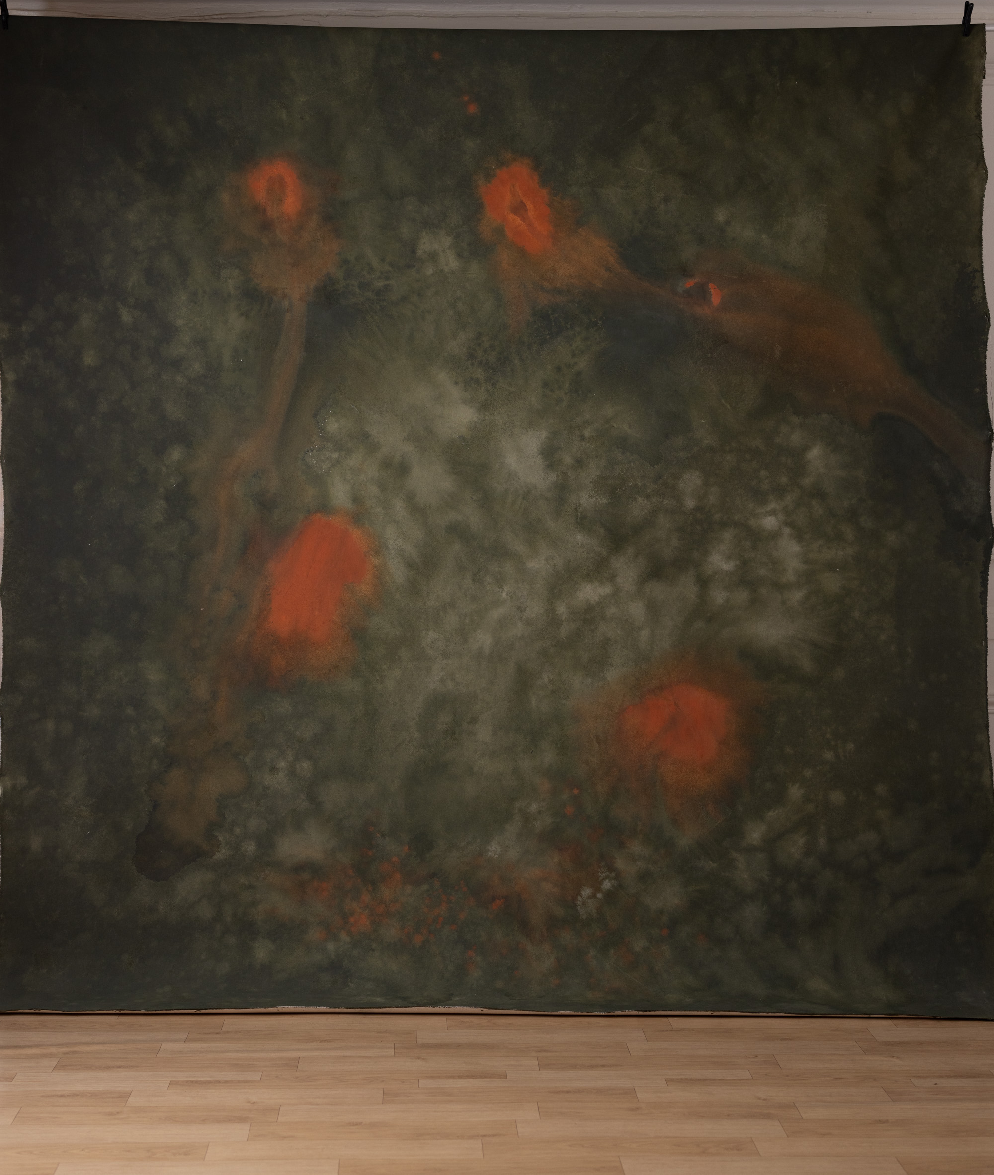 Almond Frost Painted Canvas Backdrop (RN#284) view 3