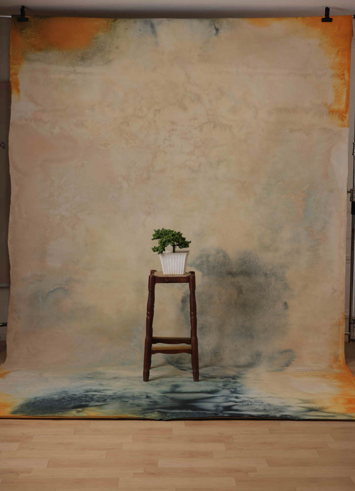 Grey Cloud Painted Canvas Backdrop (RN#294) view 2