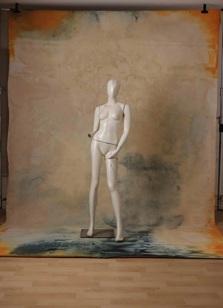 Grey Cloud Painted Canvas Backdrop (RN#294) view 5