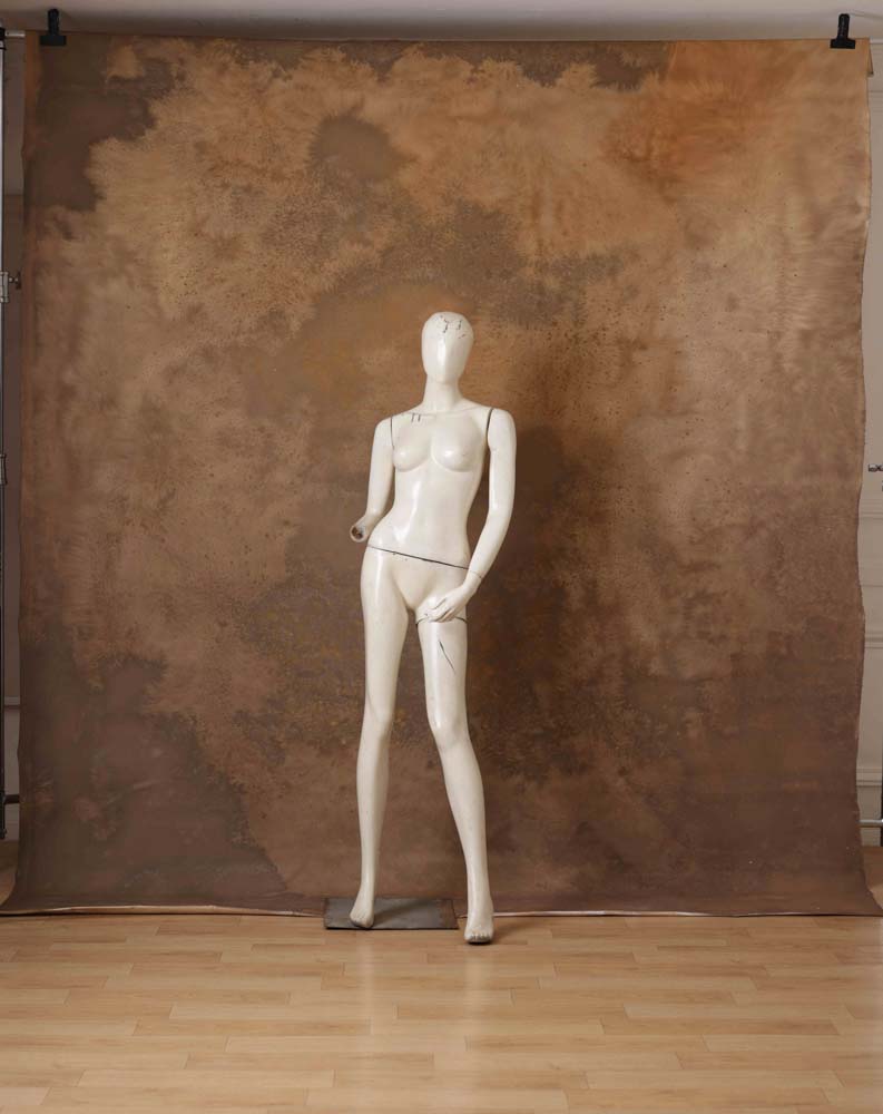 Mocha Brown Painted Canvas Backdrop (RN#298) view 2