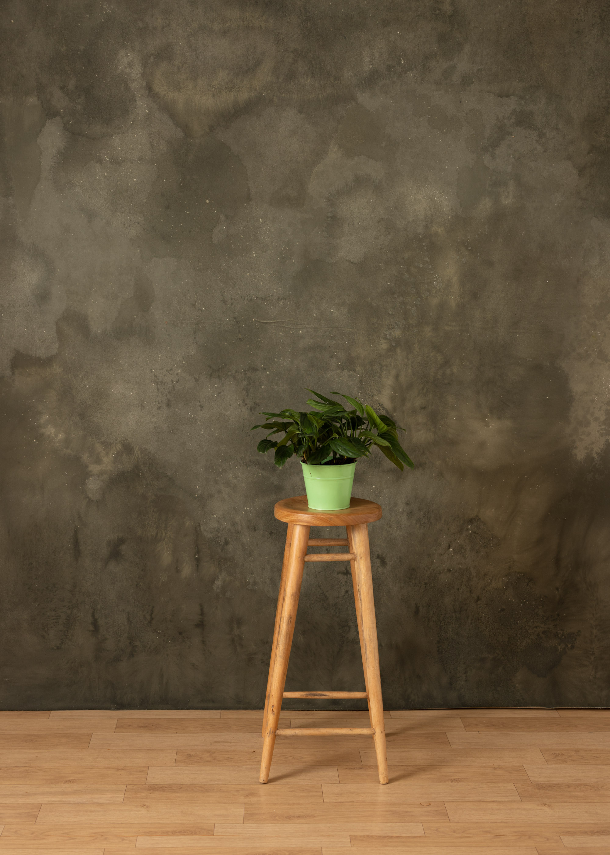 Greenish Teal Painted Canvas Backdrop (RN#275) view 4