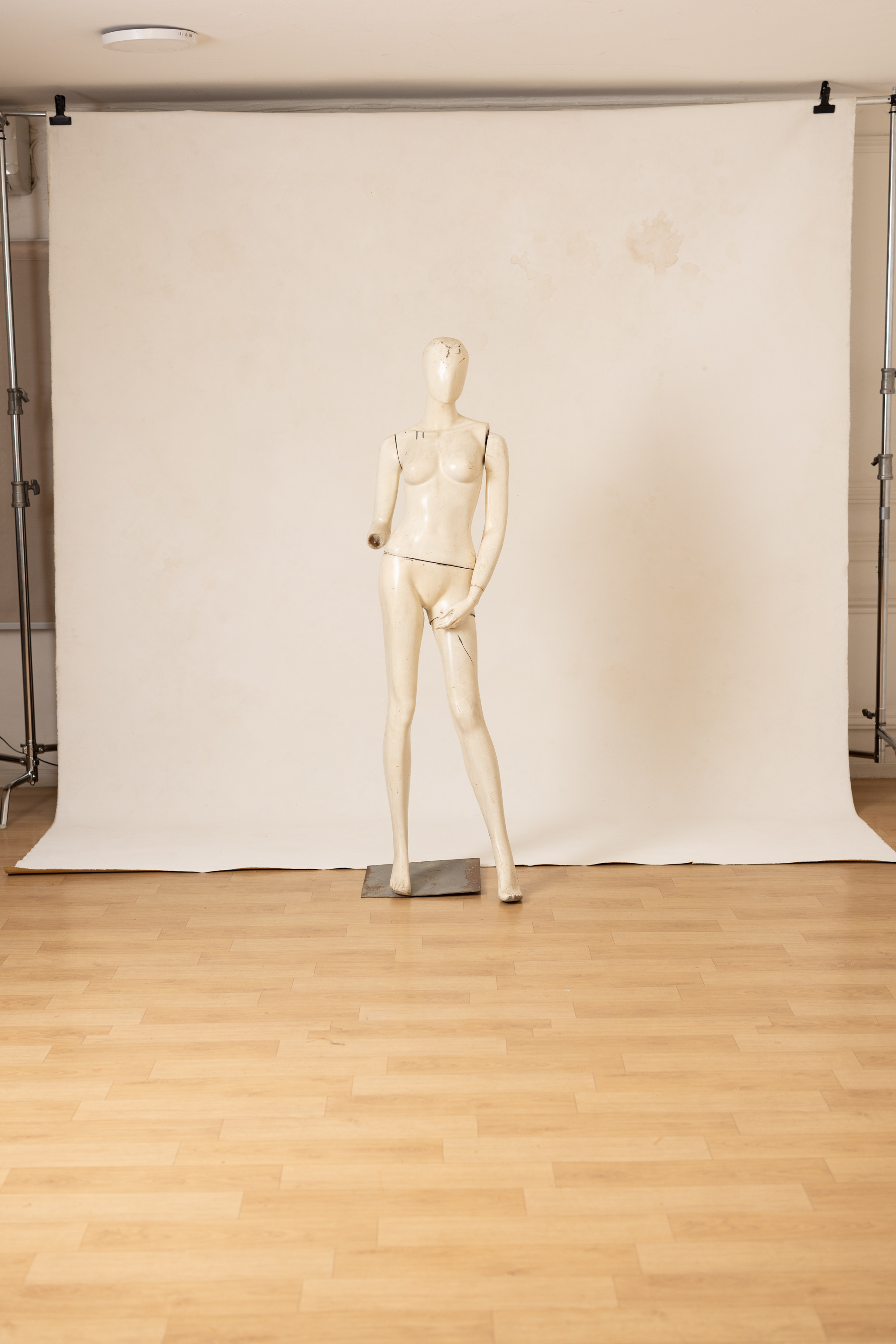 BeigeWhite  Painted Canvas Backdrop (RN#277) view 5