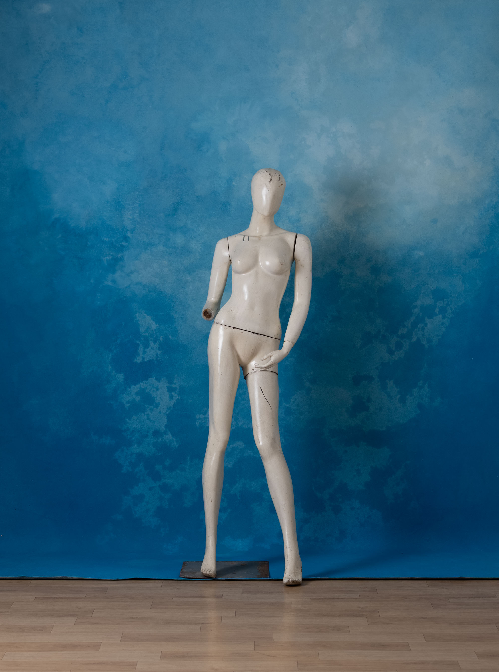 Blue Mist Painted Canvas Backdrop (RN#339) view 2