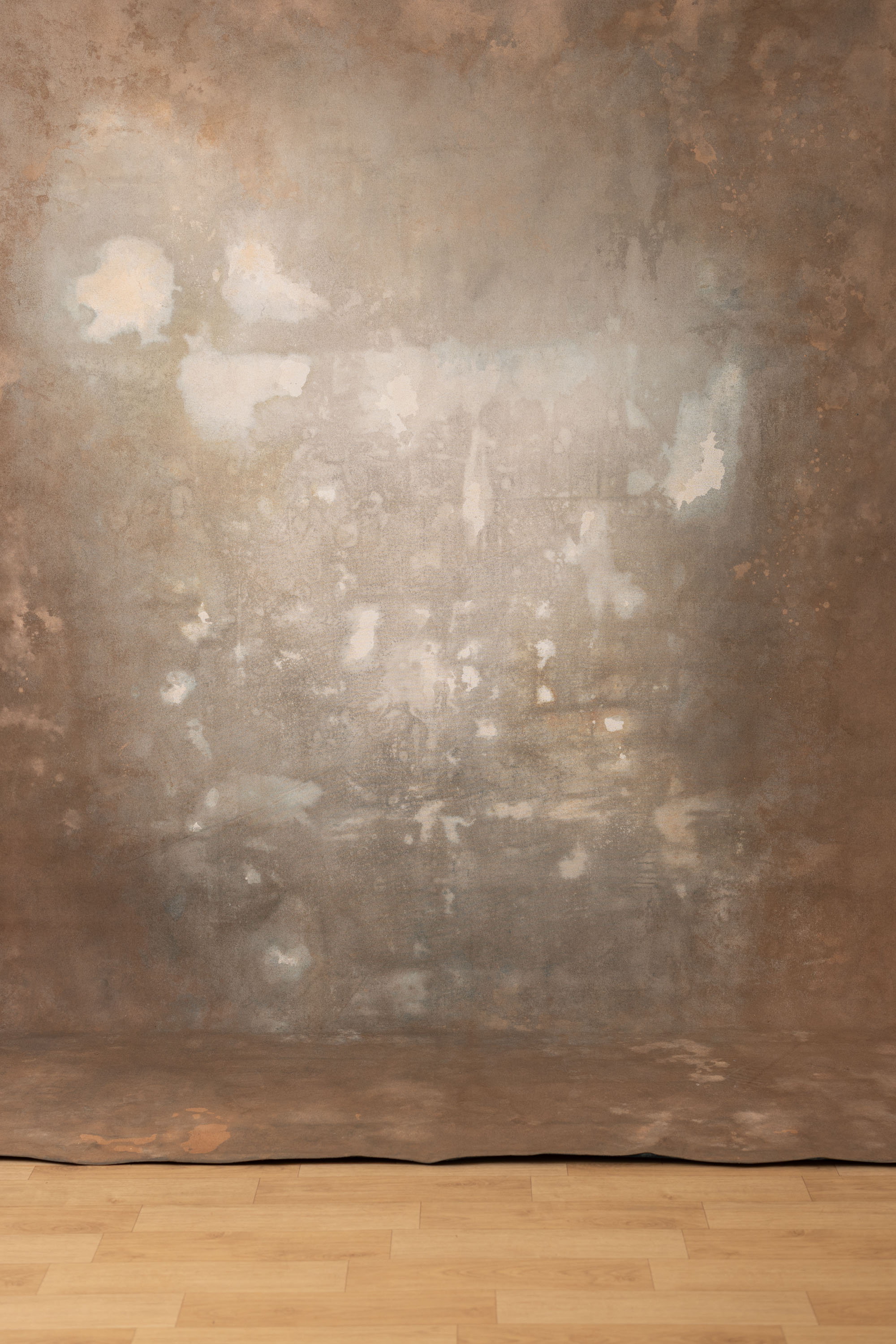 Teal and Copper Painted Canvas Backdrop (RN#351) view 2