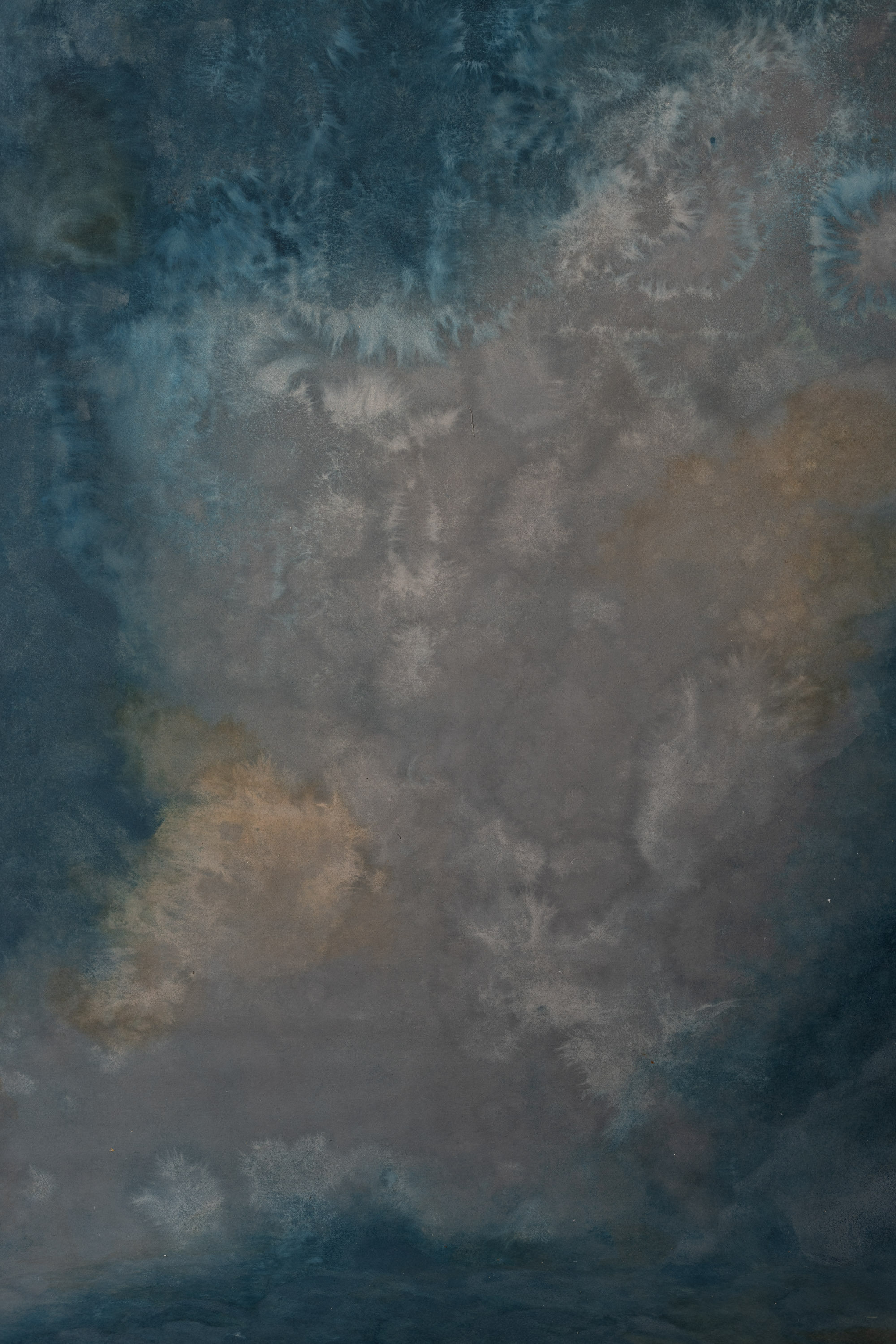 Teal and Copper Painted Canvas Backdrop (RN#351) view 5