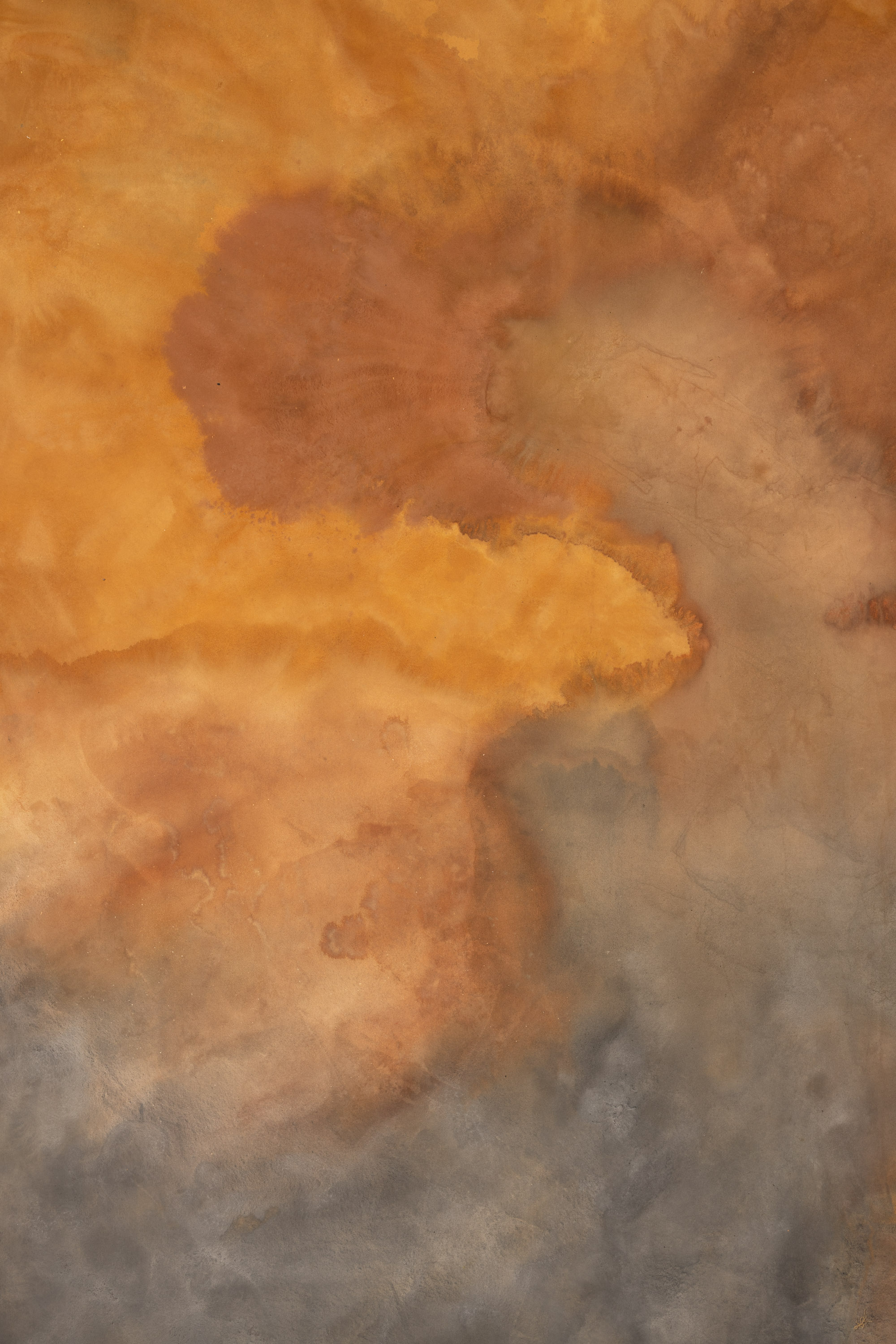 Fiery Orange Burn Painted Canvas Backdrop (RN#334) view 7