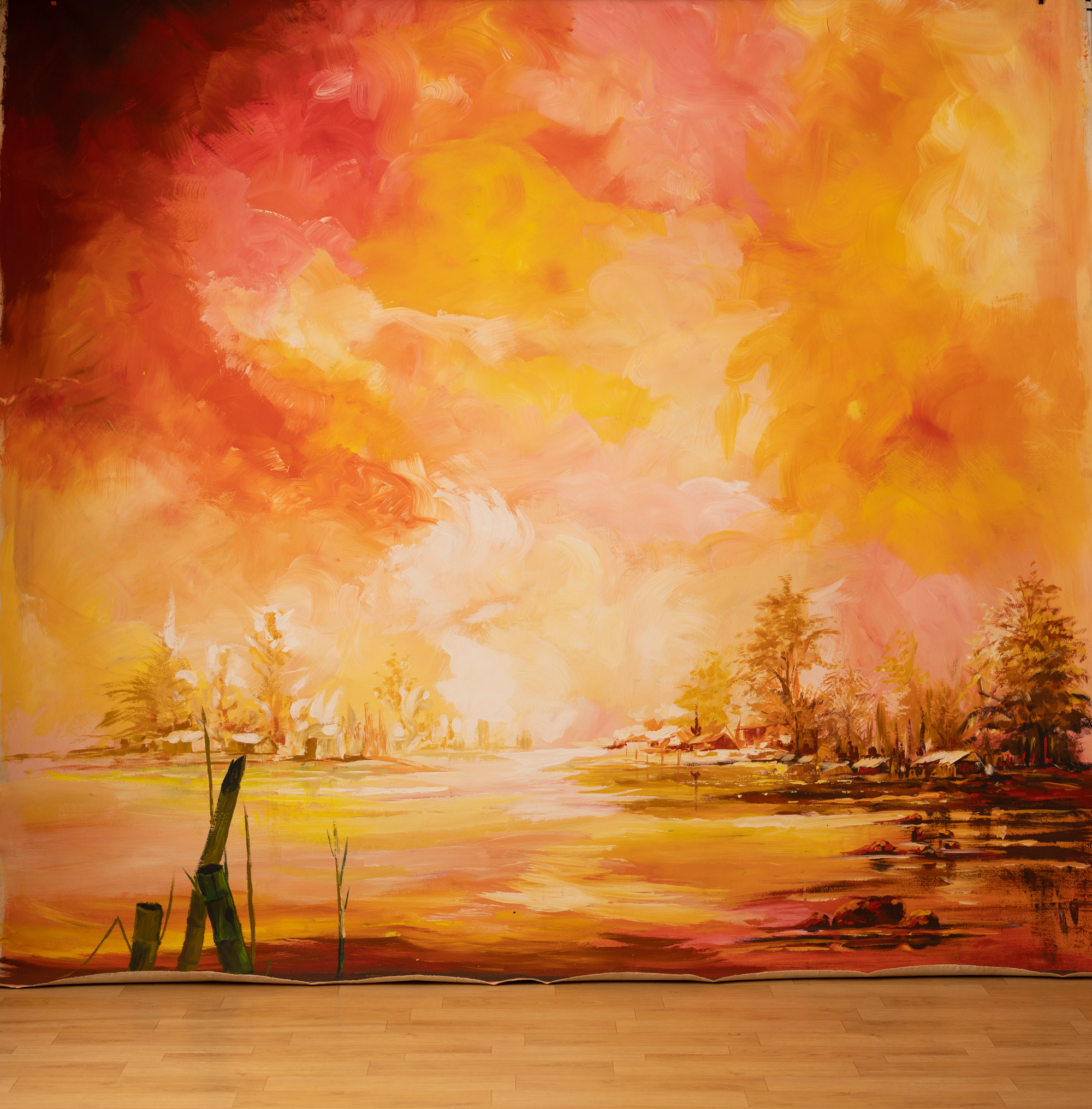 Inferno Painted Canvas Backdrop (RN#261)