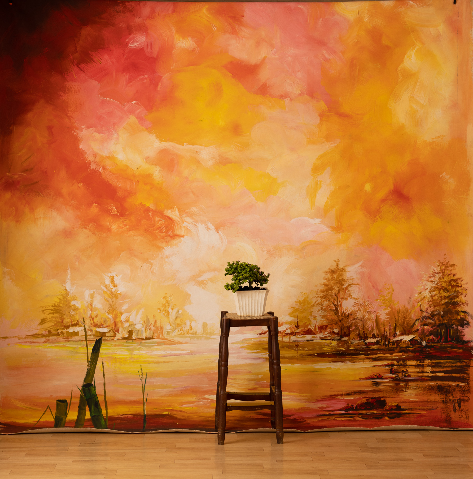 Inferno Painted Canvas Backdrop (RN#261) view 3