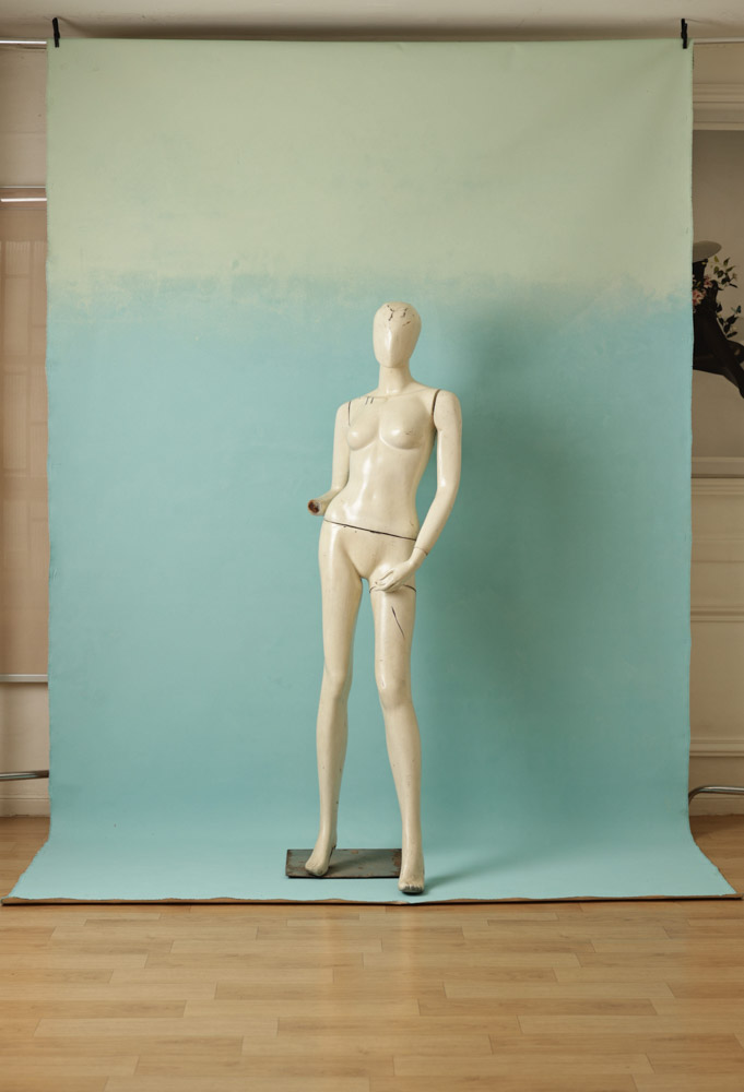 Spring Rain Painted Canvas Backdrop (RN#303) view 4