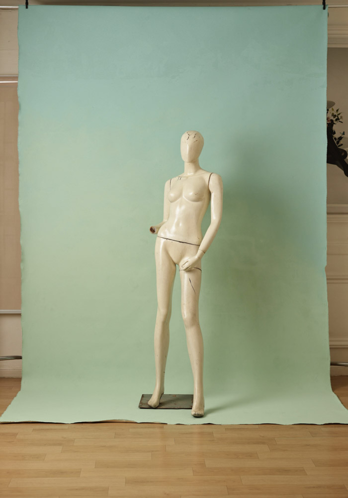 Sweet Mint Painted Canvas Backdrop (RN#304) view 4