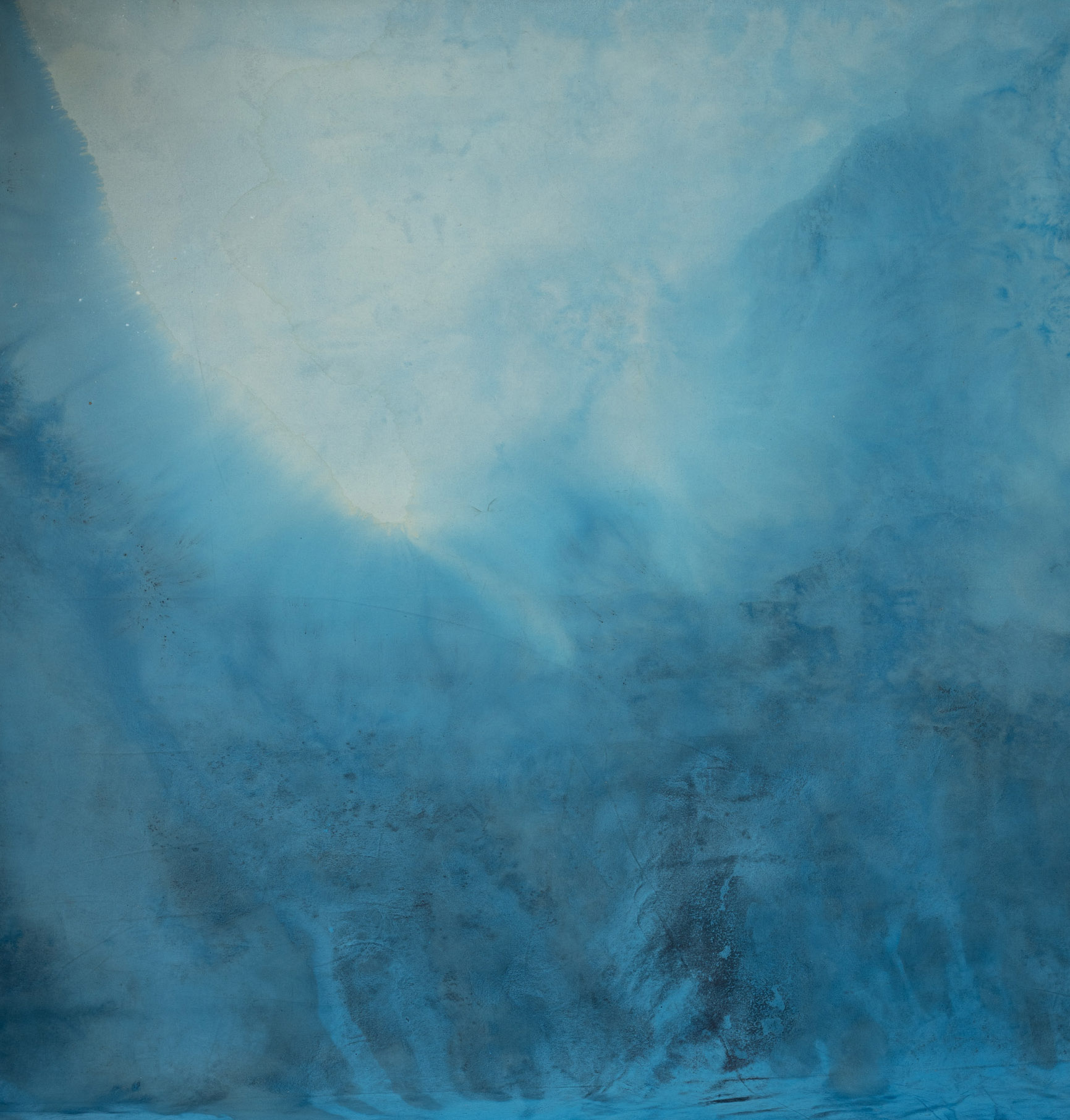 Blue Dianne Painted Canvas Backdrop (RN#268)
