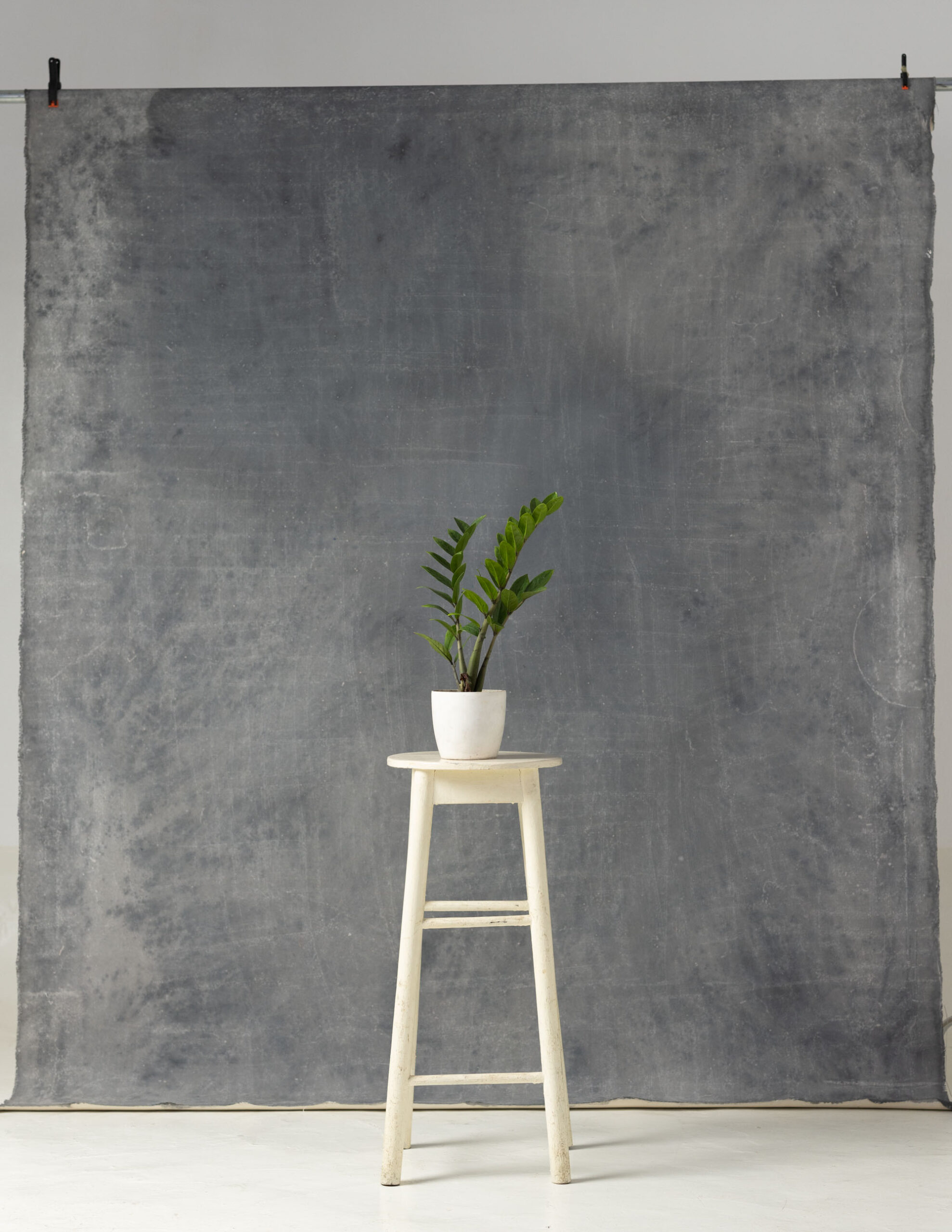 Antique Grey Painted Canvas Backdrop (RN#236) view 4