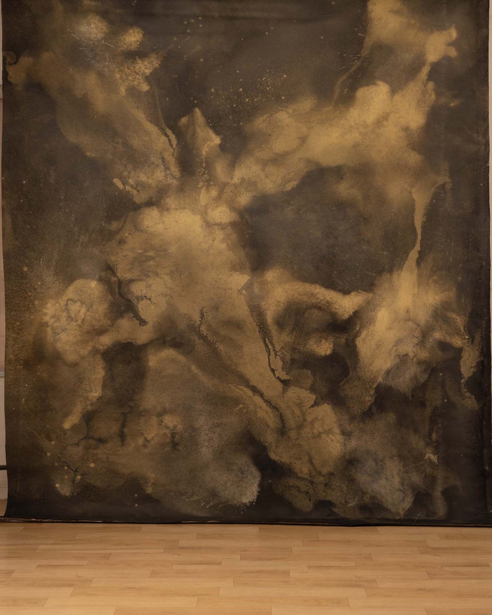 Yellow Metal Painted Canvas Backdrop (RN#258) view 2