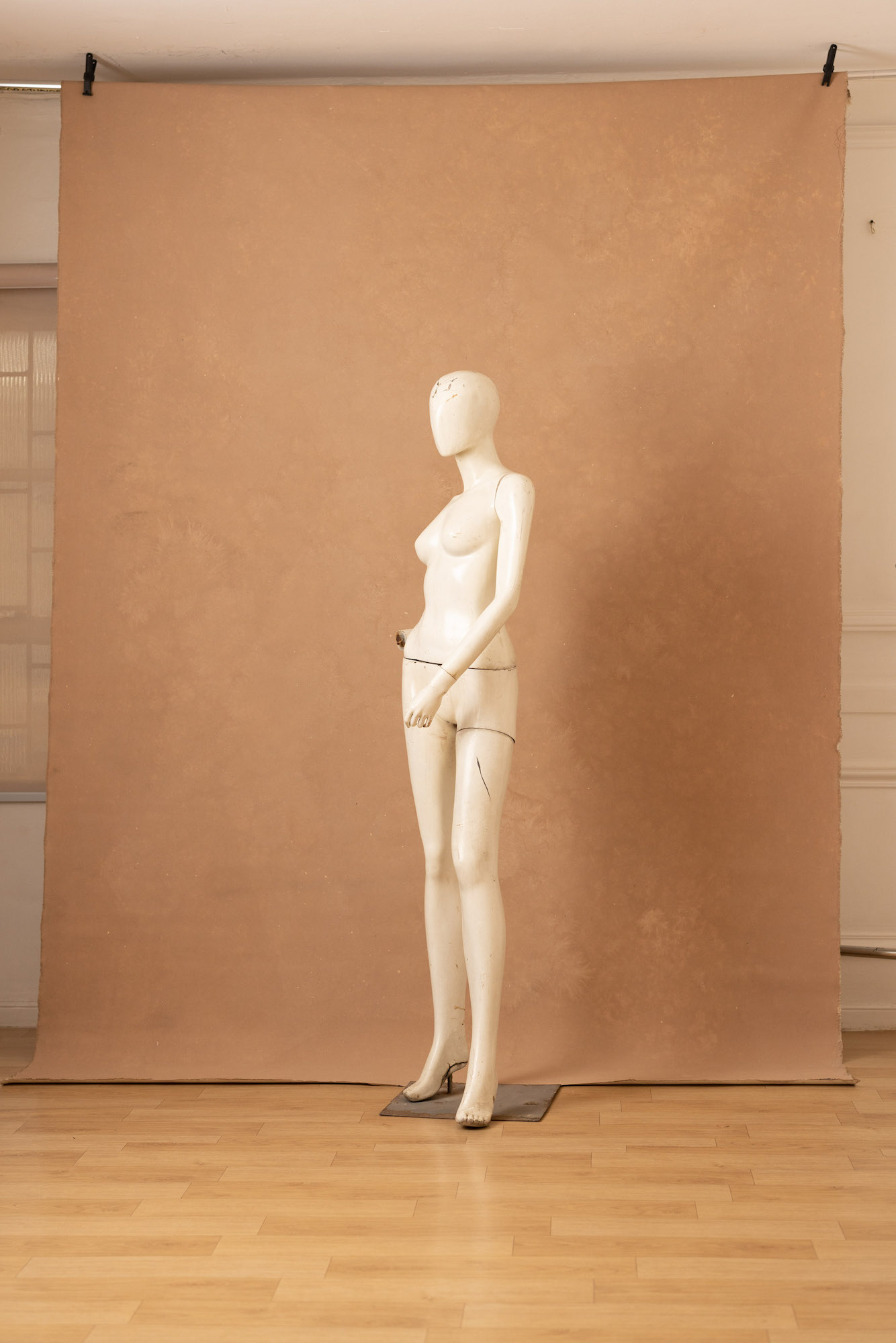 Brown Rust Painted Canvas Backdrop (RN#251) view 4