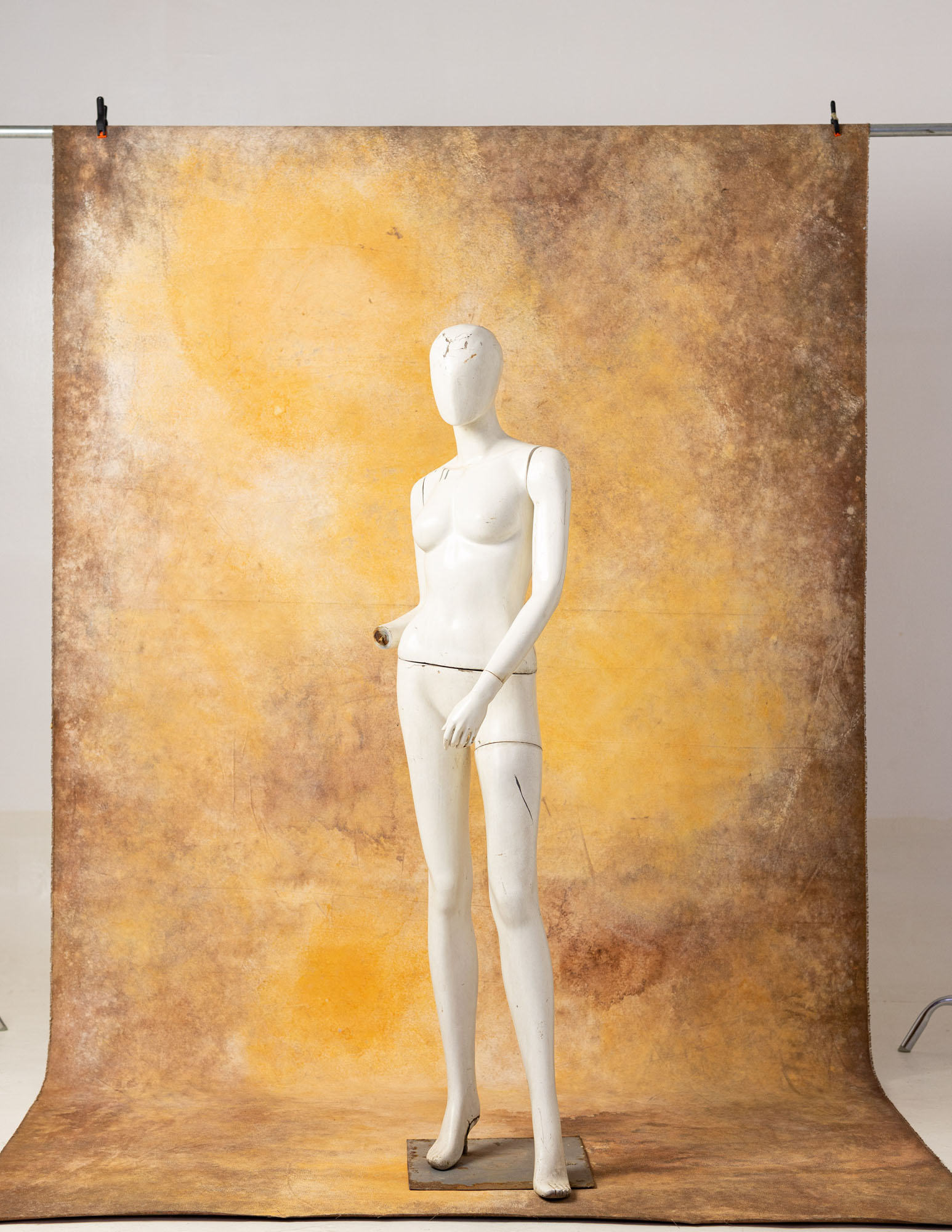 Apricot Painted Canvas Backdrop (RN#19) view 4
