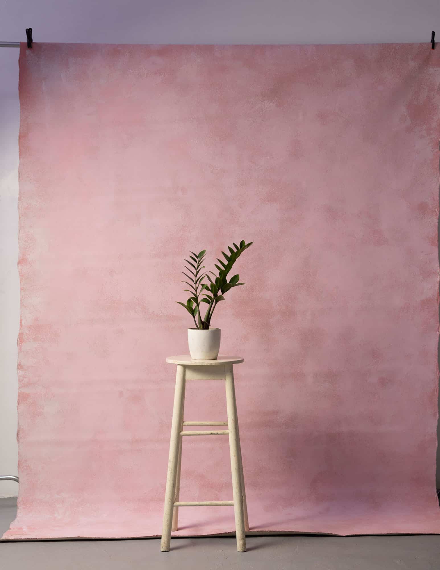 Coral Pink Painted Canvas Backdrop (RN#210) view 3