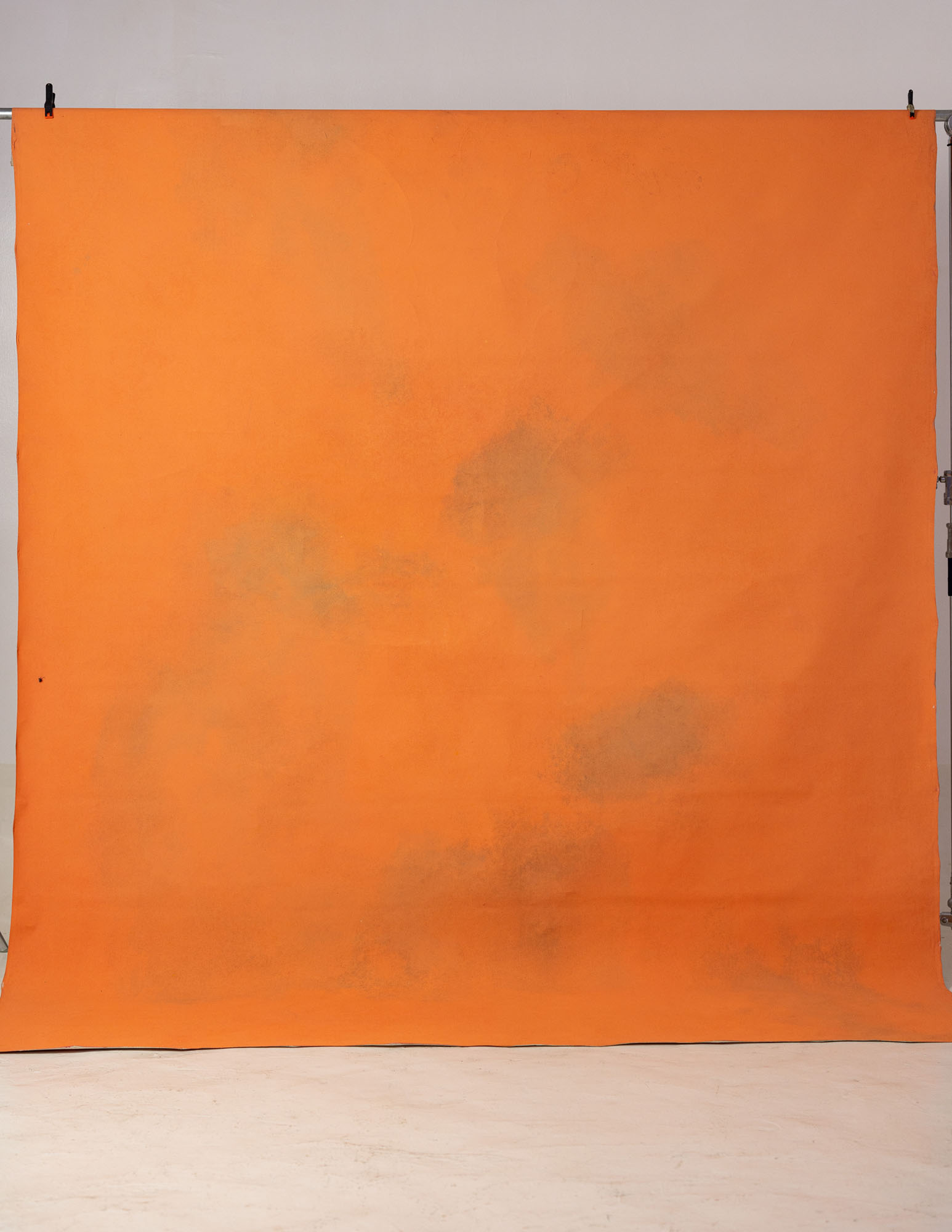 Papaya Orange Painted Canvas Backdrop (RN#131) view 2