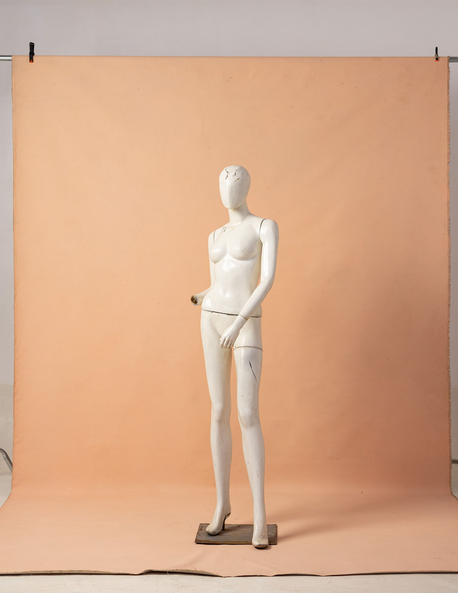 Desert Orange Painted Canvas Backdrop (RN#26) view 4