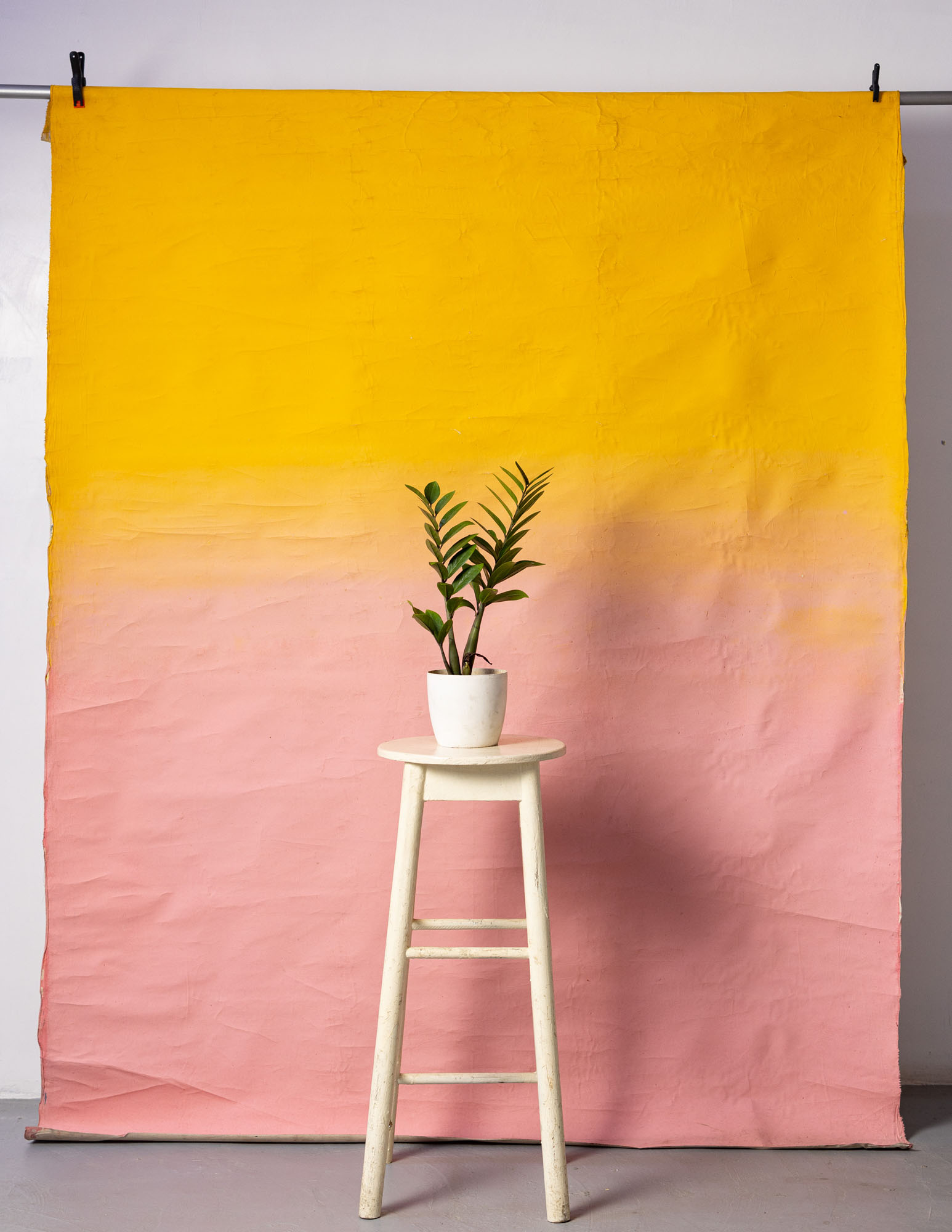 Saffron Painted Canvas Backdrop (RN#61) view 3