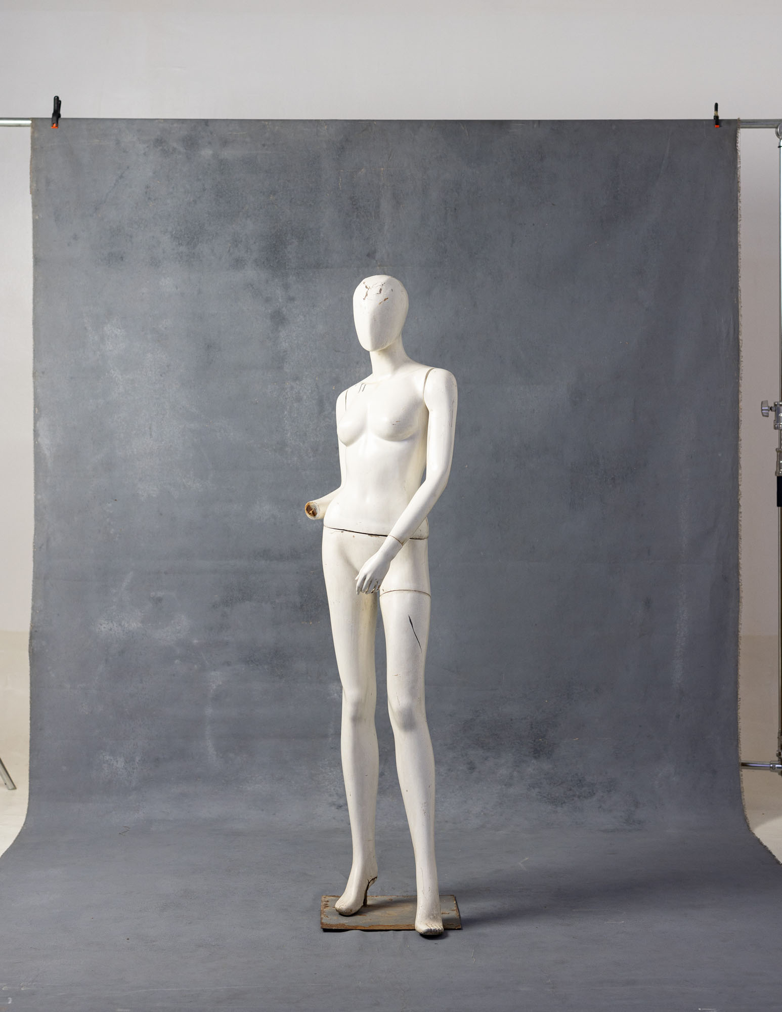 Smokey Grey Painted Canvas Backdrop (RN#25) view 6