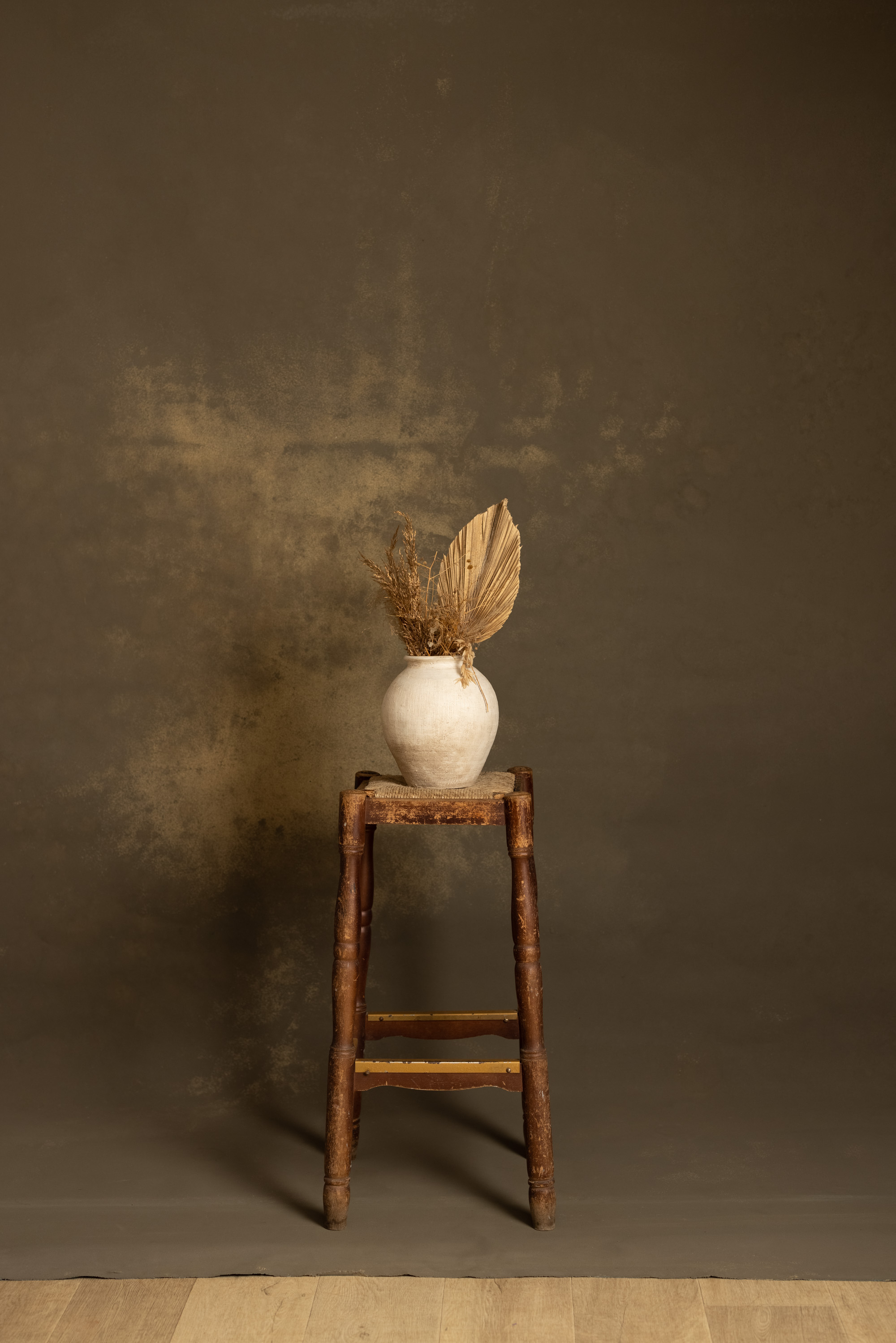 Blue Umber Painted Canvas Backdrop (RN#552) view 4