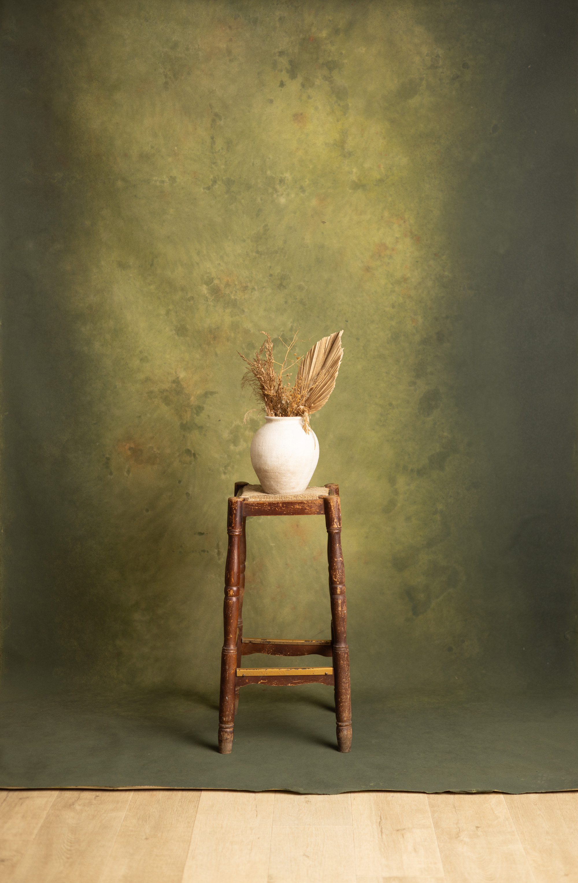 Olive Reverie Painted Canvas Backdrop (RN#551)