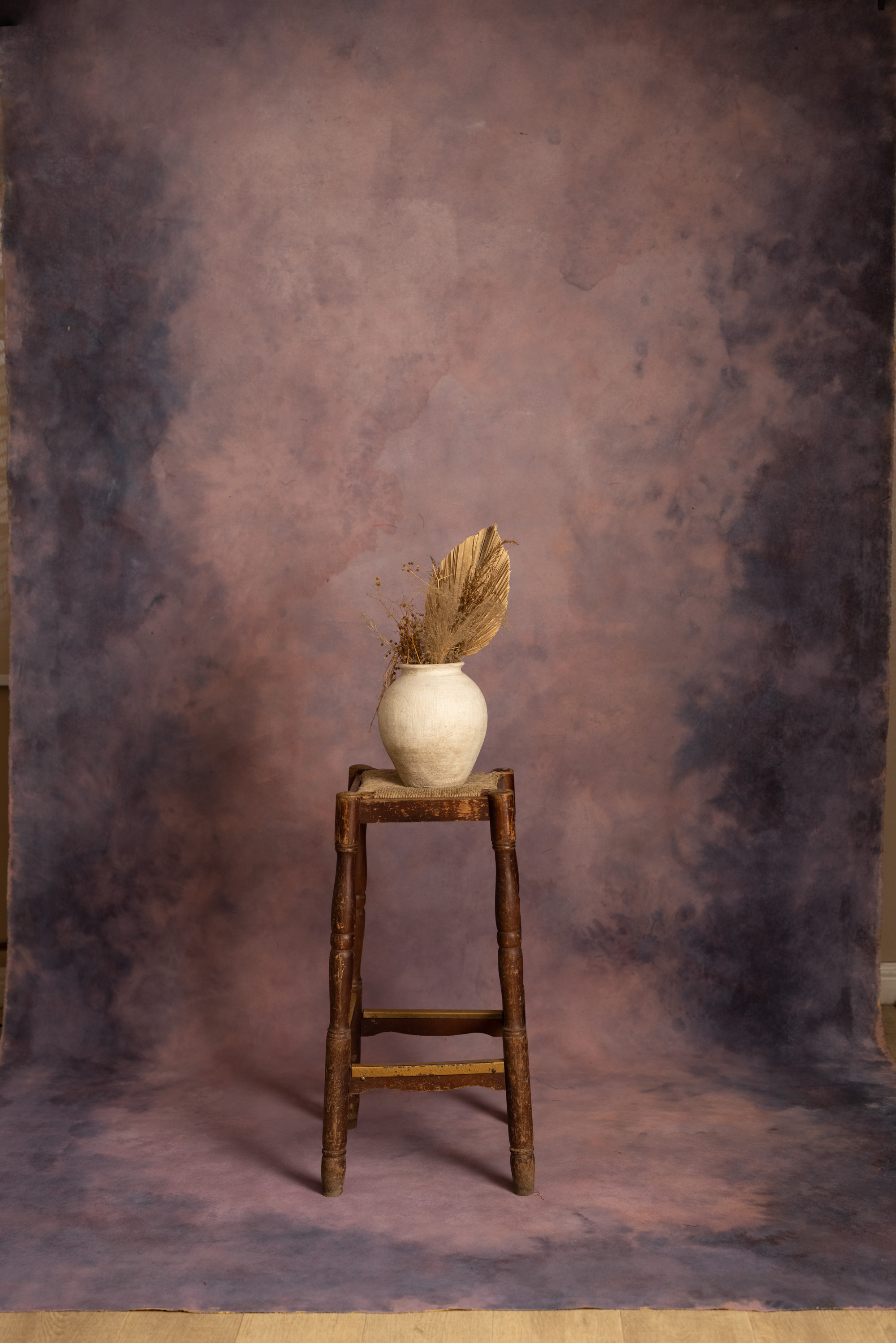 Marigold Puce Painted Canvas Backdrop (RN#568)