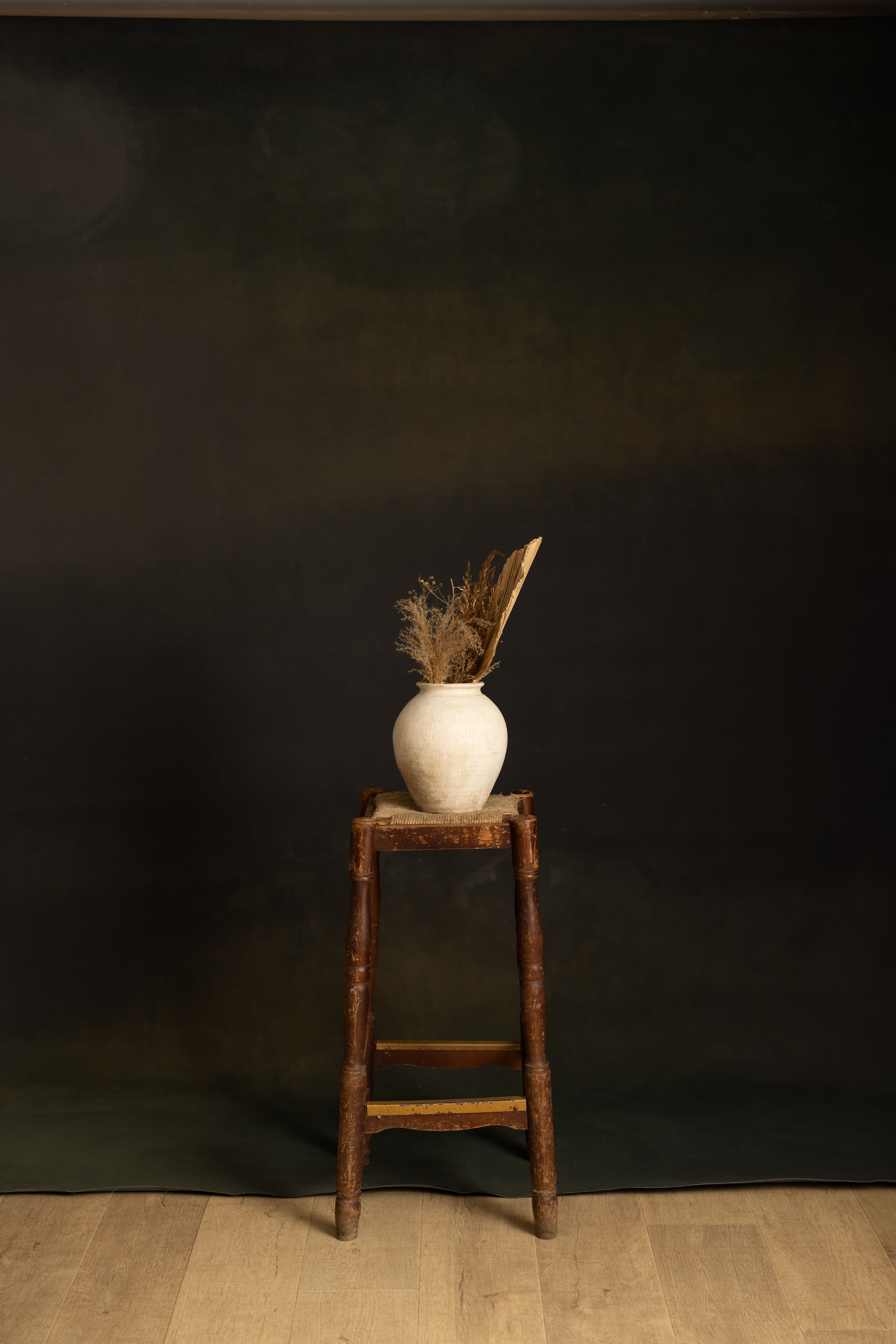 Peacock Bark Painted Canvas Backdrop (RN#569)